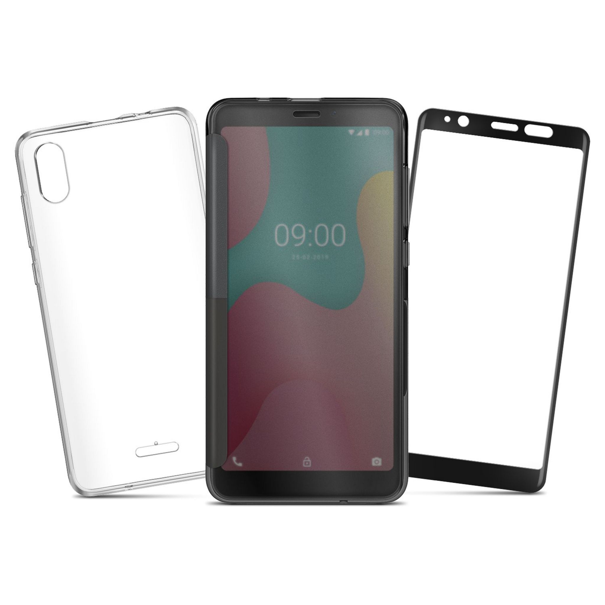 Voir la diapositive 2 : WIKO Pack Smartphone Y60 16 Go 5.45 pouces Noir 4G Double Sim + Coque + Protection Verre trempé