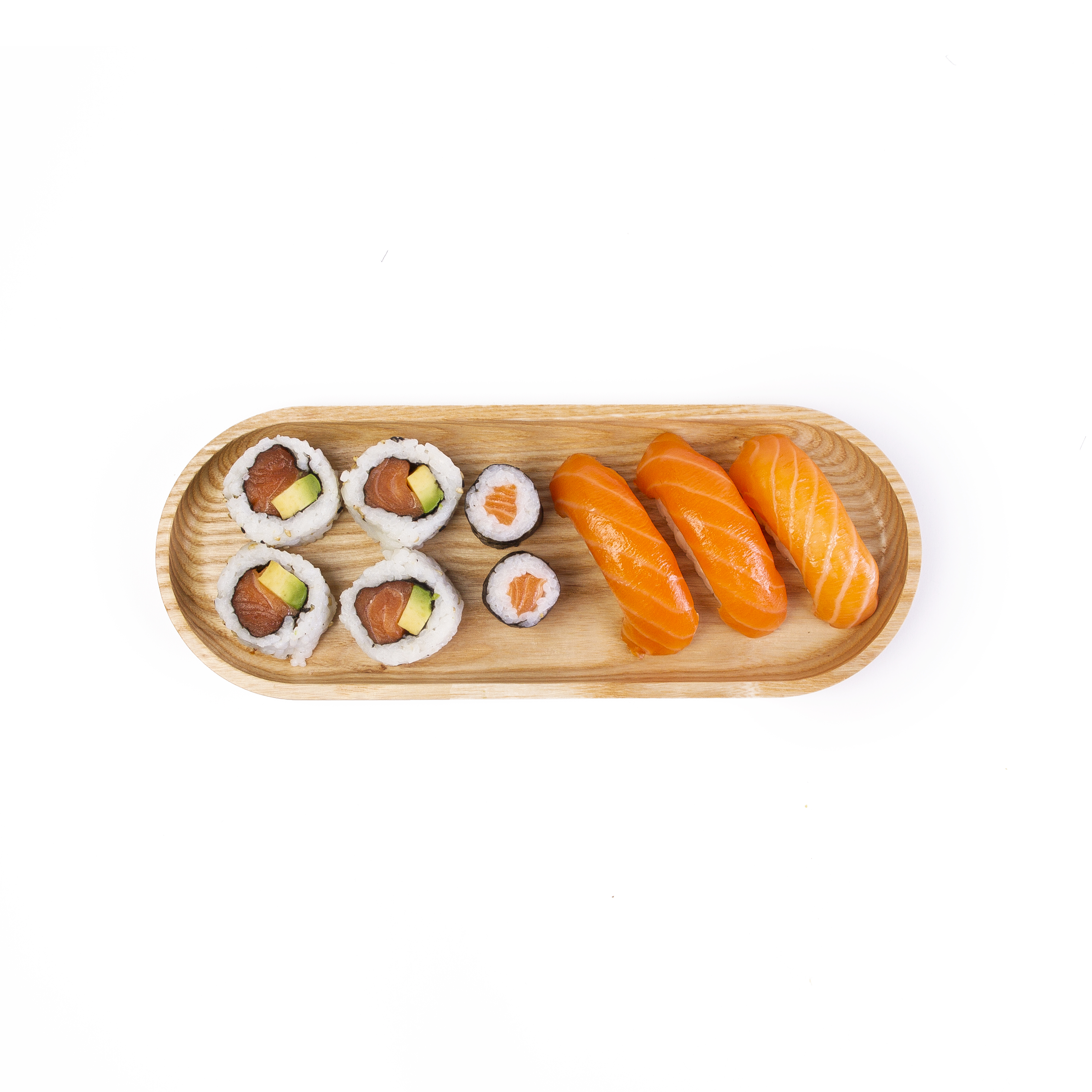 Voir la diapositive 2 : MON CHEF SUSHI Happy snacky saumon 9 pièces 215g