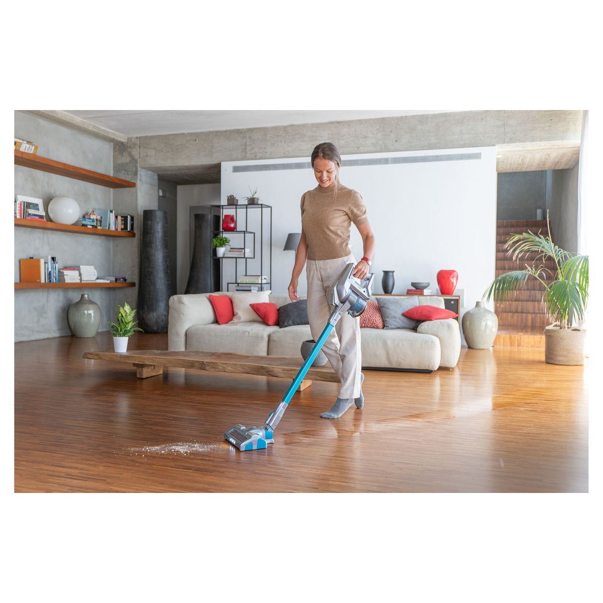 HOOVER Aspirateur balai H-FREE 300 HYDRO HF322YHM - Bleu