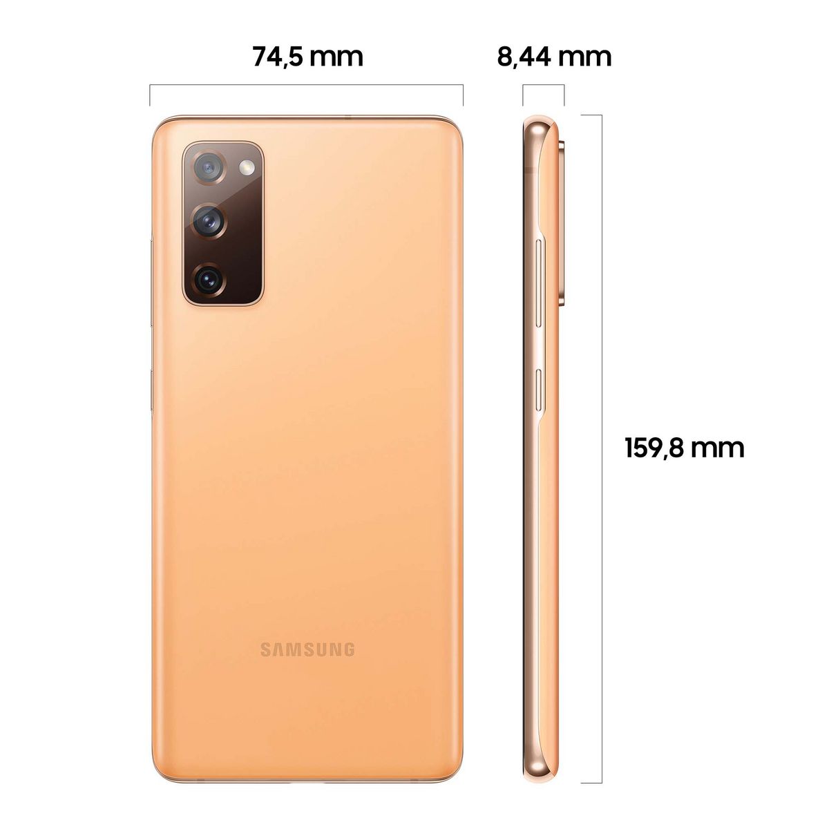 SAMSUNG Smartphone Galaxy S20 FE 5G 128 Go  6.5 pouces Orange Double Sim