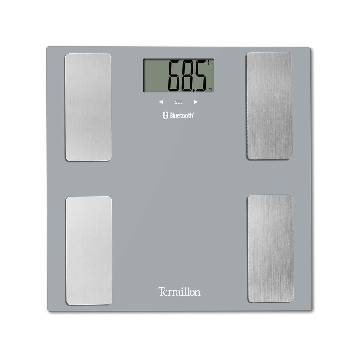 TERRAILLON Pèse personne impédancemètre 14754 - Gris