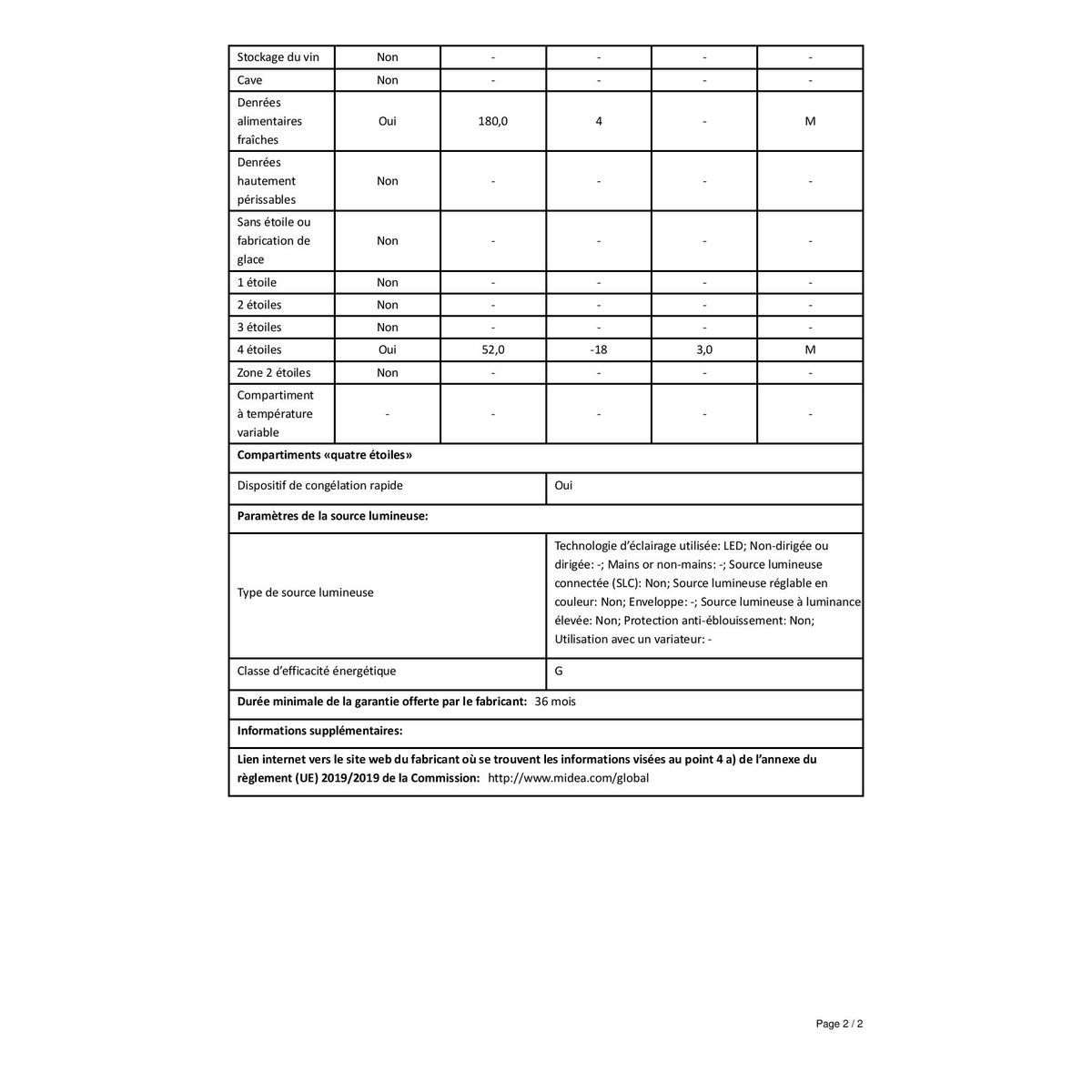 SELECLINE Réfrigérateur combiné 600081547, 170 L, Froid statique