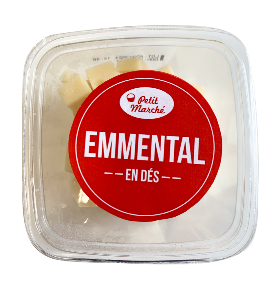 PETIT MARCHE Dès apéritif emmental 120g