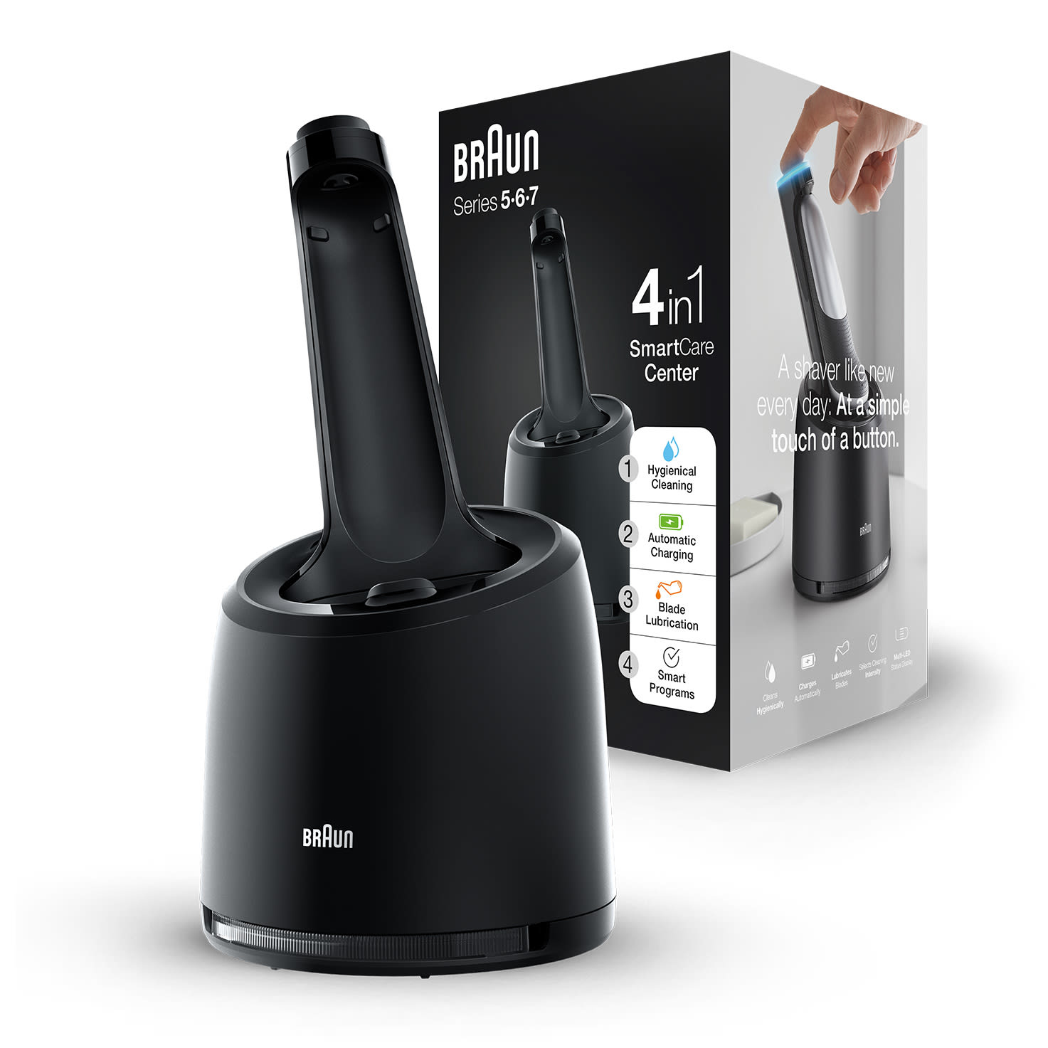 Voir la diapositive 8 : BRAUN Station de recharge et de nettoyage - Noir