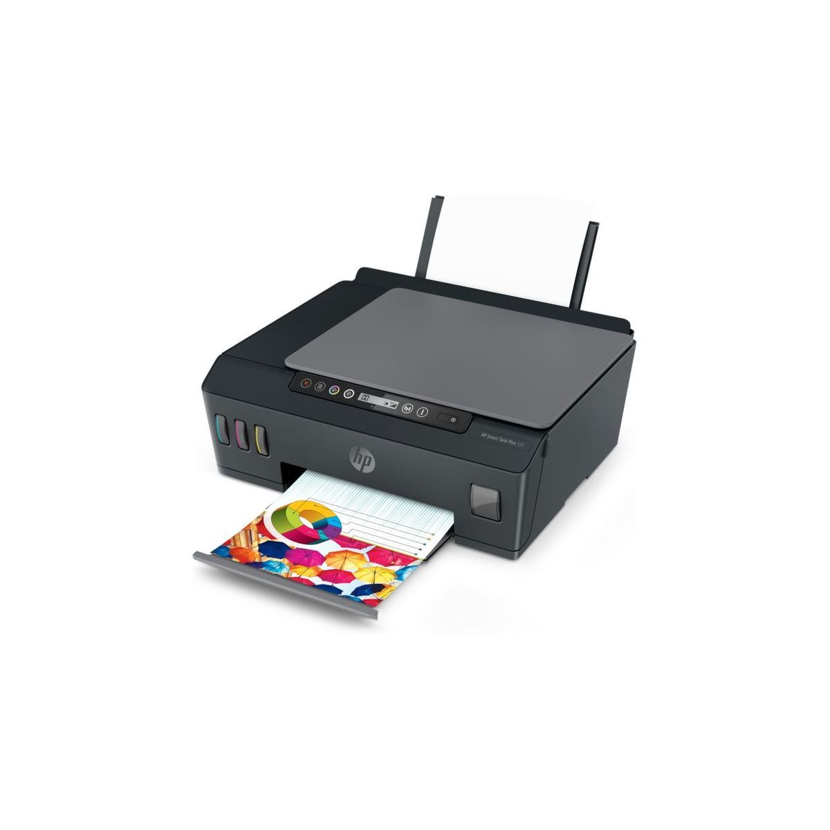 HP Imprimante Smart Tank Plus 555 Imprimante multifonction Jet d'encre couleur ( A4 Copie Scan Wifi 3 ans d’encre inclus )