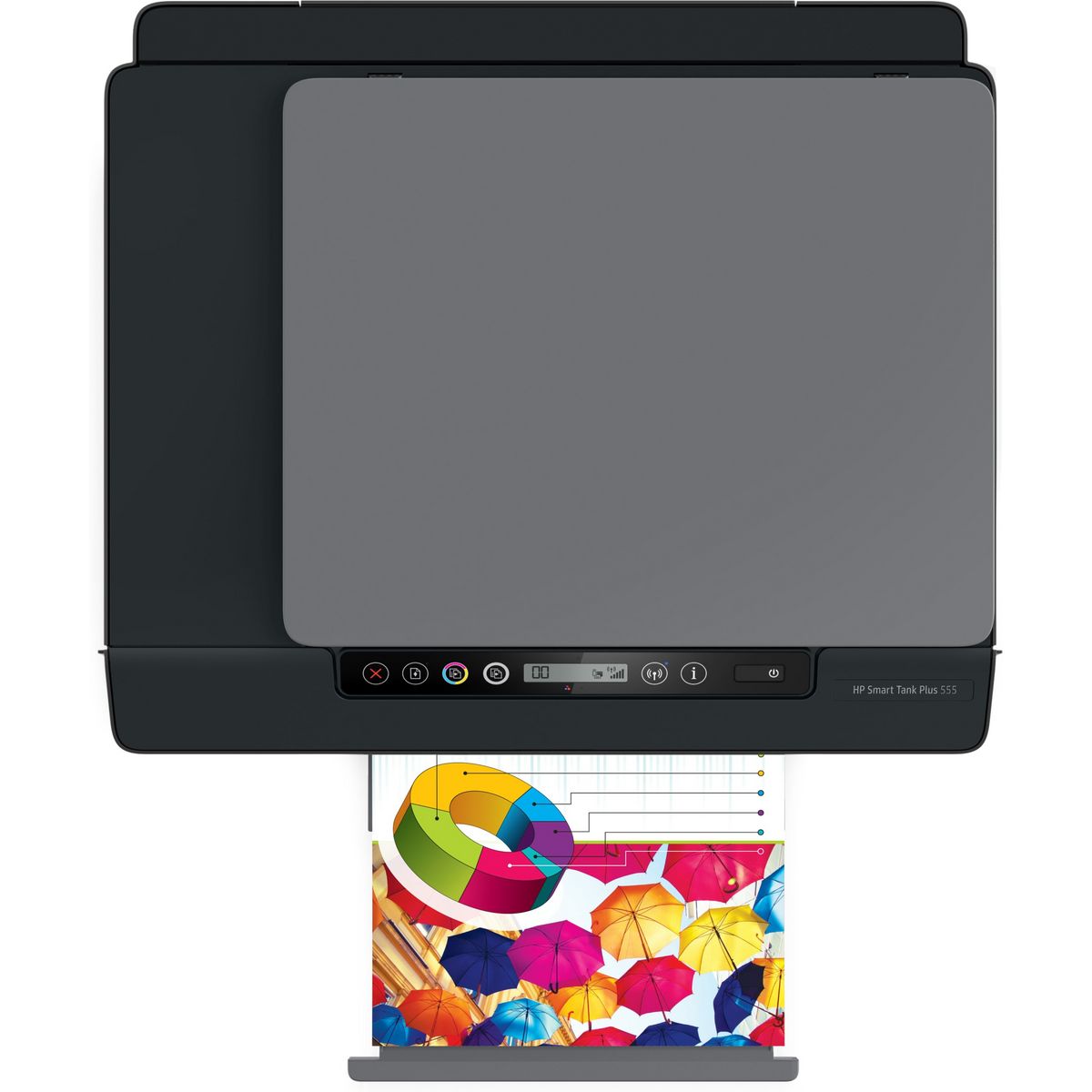 HP Imprimante Smart Tank Plus 555 Imprimante multifonction Jet d'encre couleur ( A4 Copie Scan Wifi 3 ans d’encre inclus )