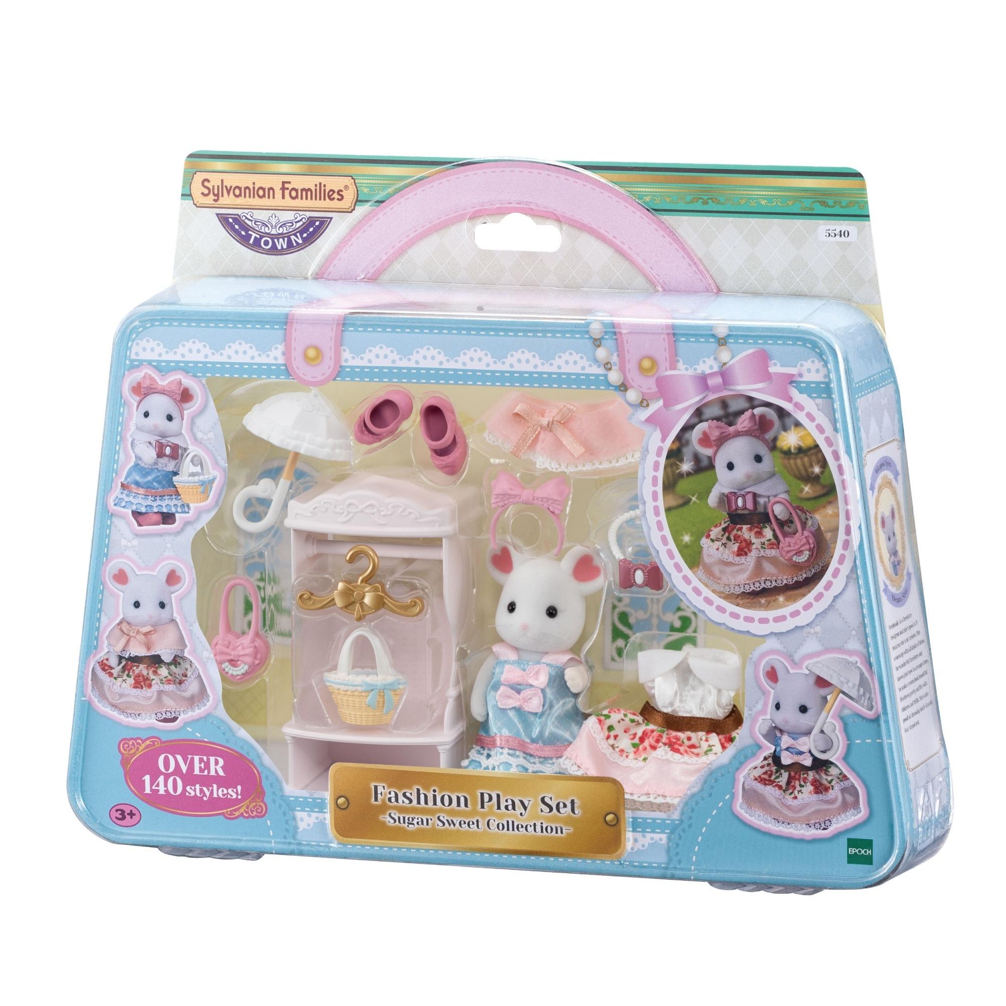 Voir la diapositive 2 : EPOCH D'ENFANCE Valisette de Mode et Grande sœur Souris Marshmallow Sylvanian Families