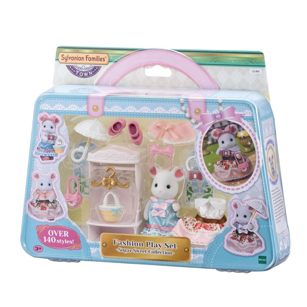 EPOCH D'ENFANCE Valisette de Mode et Grande sœur Souris Marshmallow Sylvanian Families