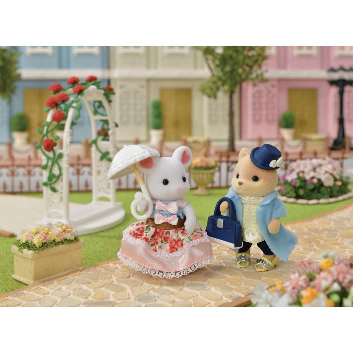 EPOCH D'ENFANCE Valisette de Mode et Grande sœur Souris Marshmallow Sylvanian Families