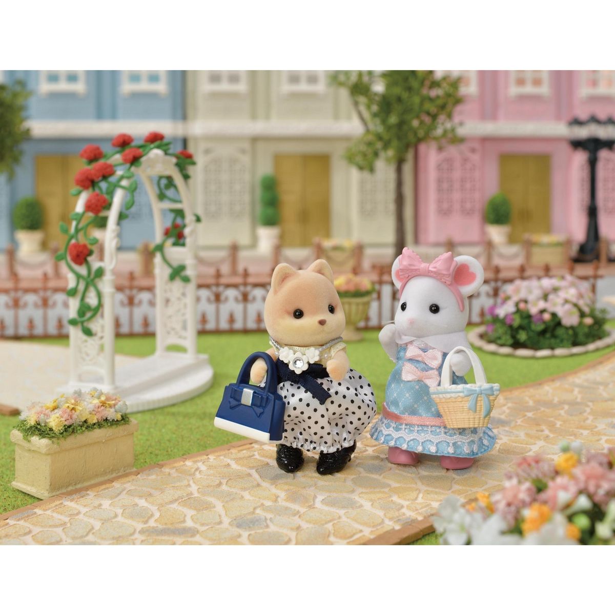EPOCH D'ENFANCE Valisette de Mode et Grande sœur Souris Marshmallow Sylvanian Families