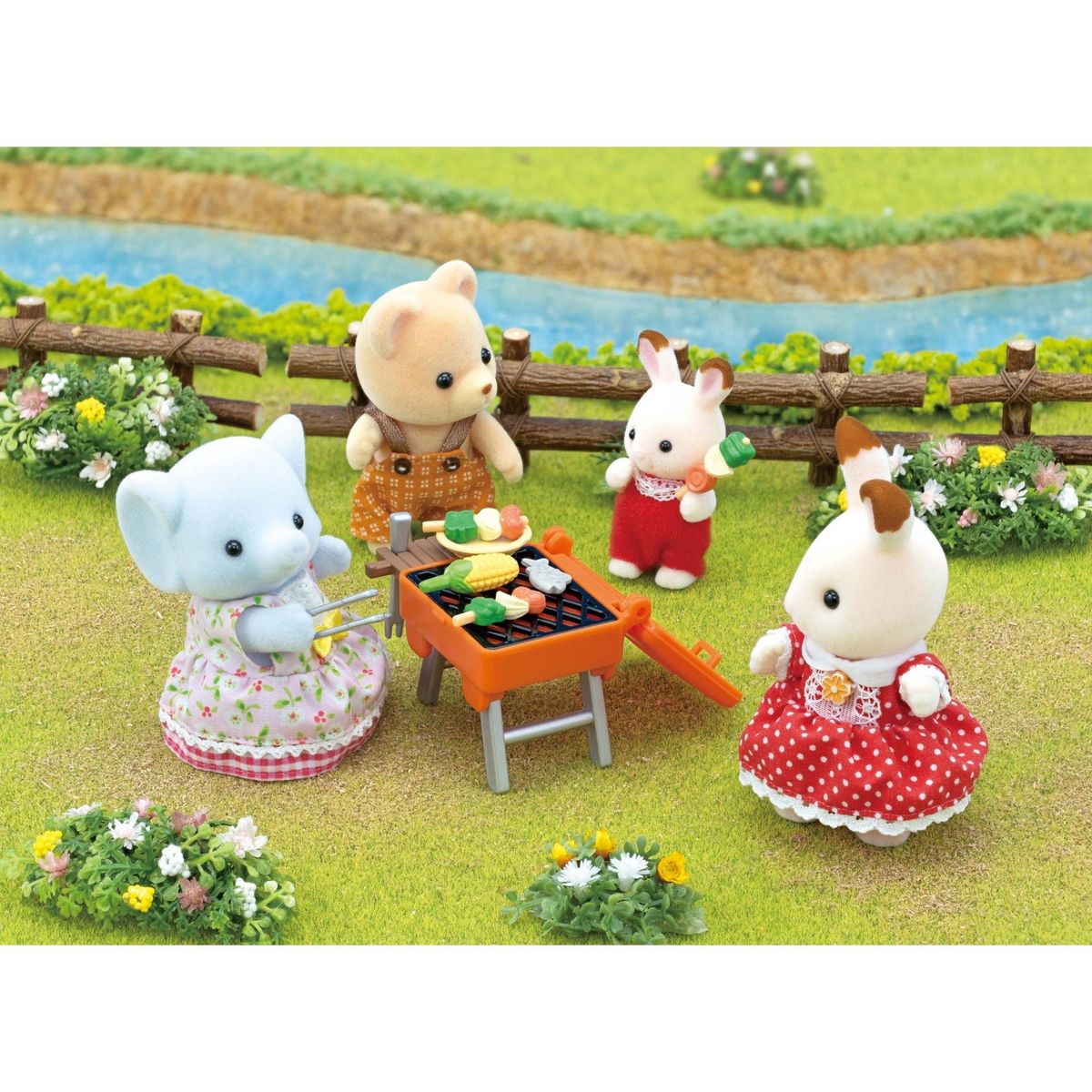 EPOCH D'ENFANCE Valisette de Mode et Grande sœur Souris Marshmallow Sylvanian Families