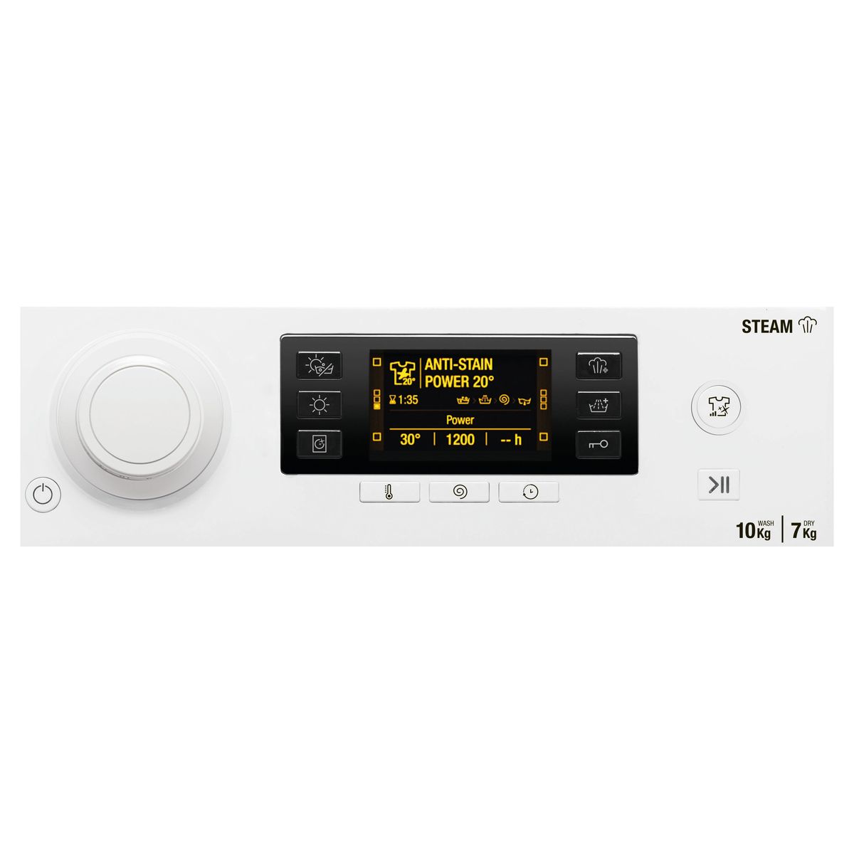 Voir la diapositive 3 : HOTPOINT Lave linge séchant hublot RDD1076287WKEUN, 10 kg lavage, 7 kg séchage, 1600 T/min, Condensation