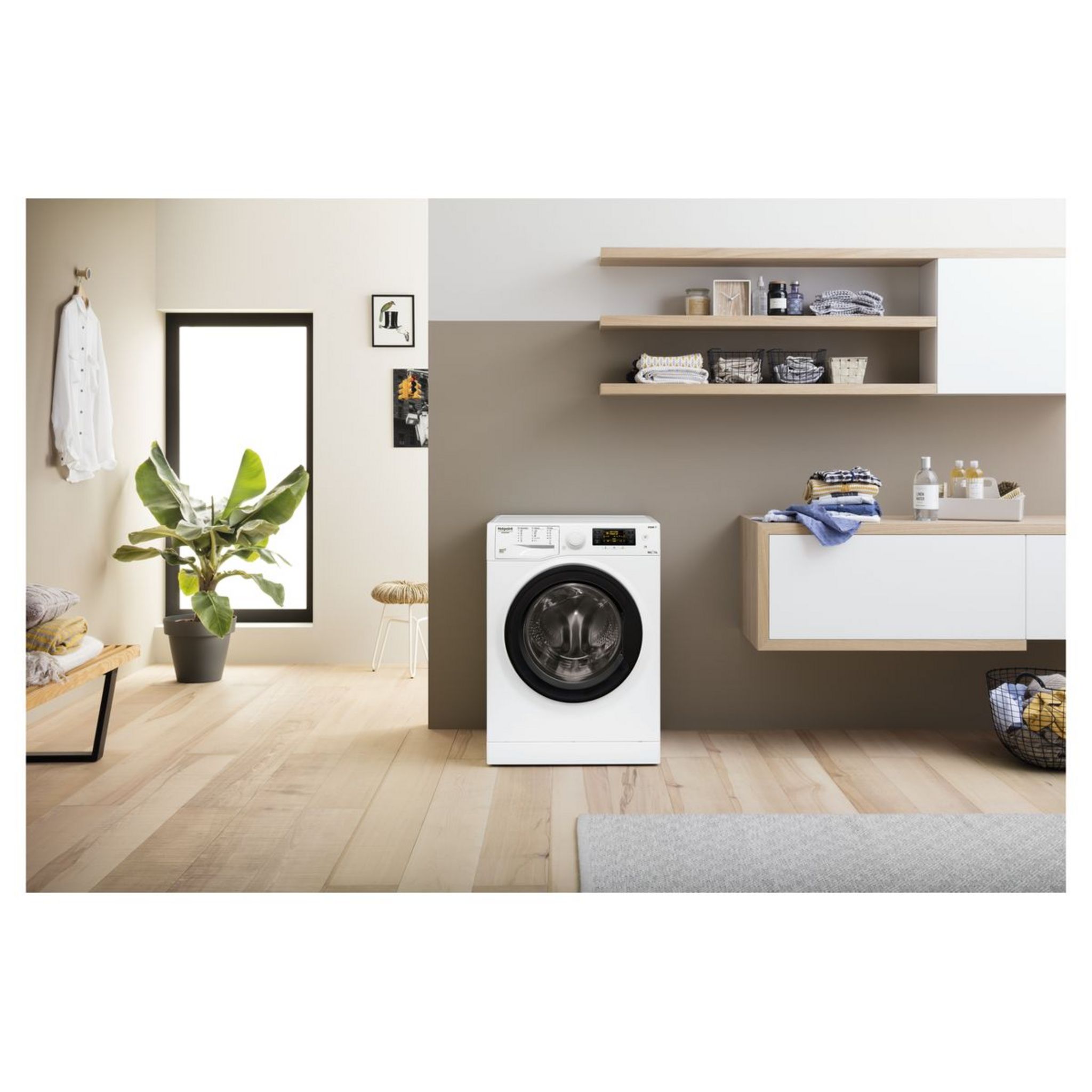 Voir la diapositive 4 : HOTPOINT Lave linge séchant hublot RDD1076287WKEUN, 10 kg lavage, 7 kg séchage, 1600 T/min, Condensation