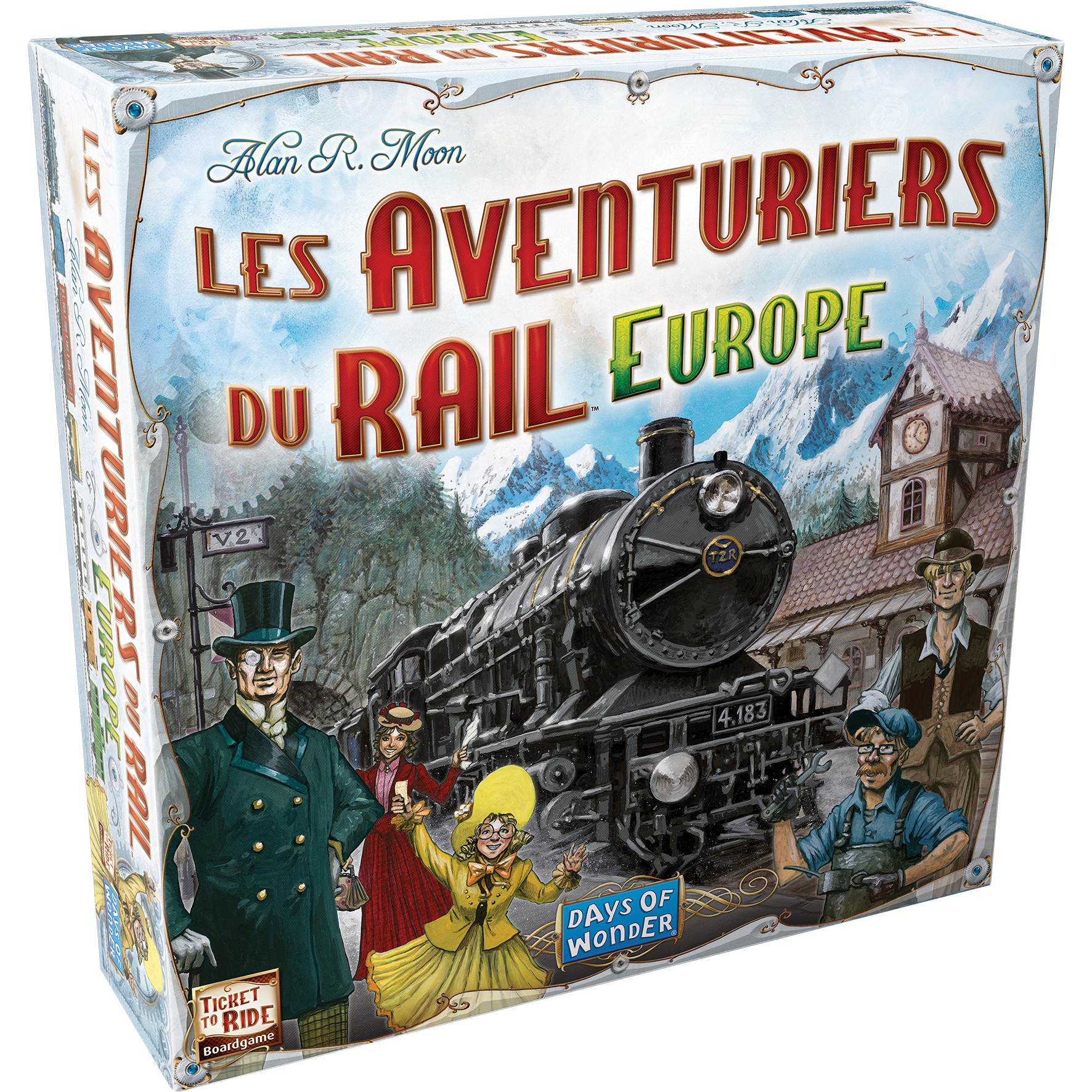 Voir la diapositive 2 : ASMODEE Jeu les Aventuriers du rail Europe