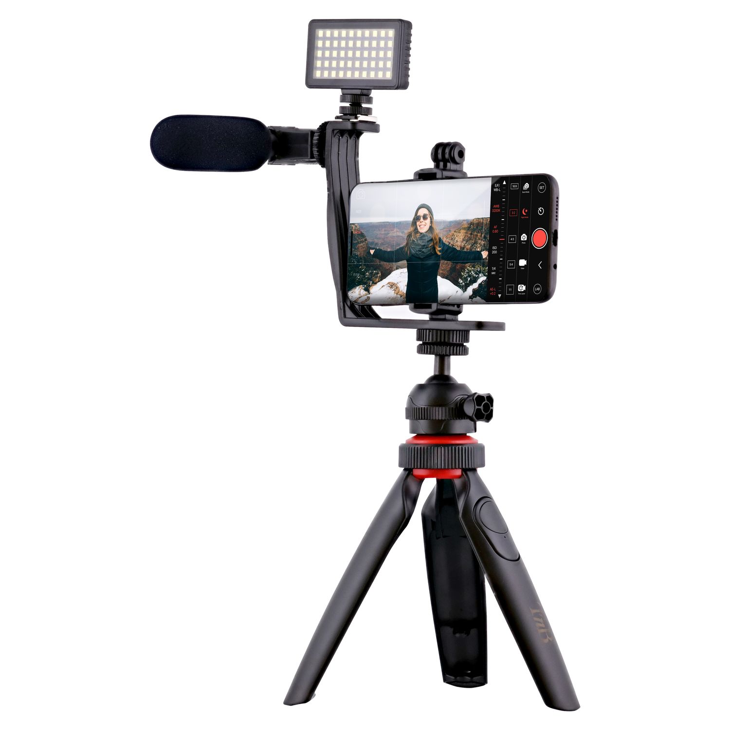 Voir la diapositive 2 : TNB Pack d'accessoires vlogger pour smartphone et caméra sport