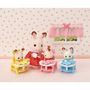 Voir la diapositive 12 : EPOCH D'ENFANCE Figurines Les Triplés Lapin Chocolat et accessoires puériculture Sylvanian Families