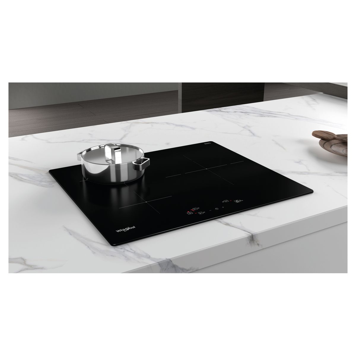 Voir la diapositive 2 : WHIRLPOOL Table de cuisson à induction WSQ1160NE, 60 cm, 3 foyers