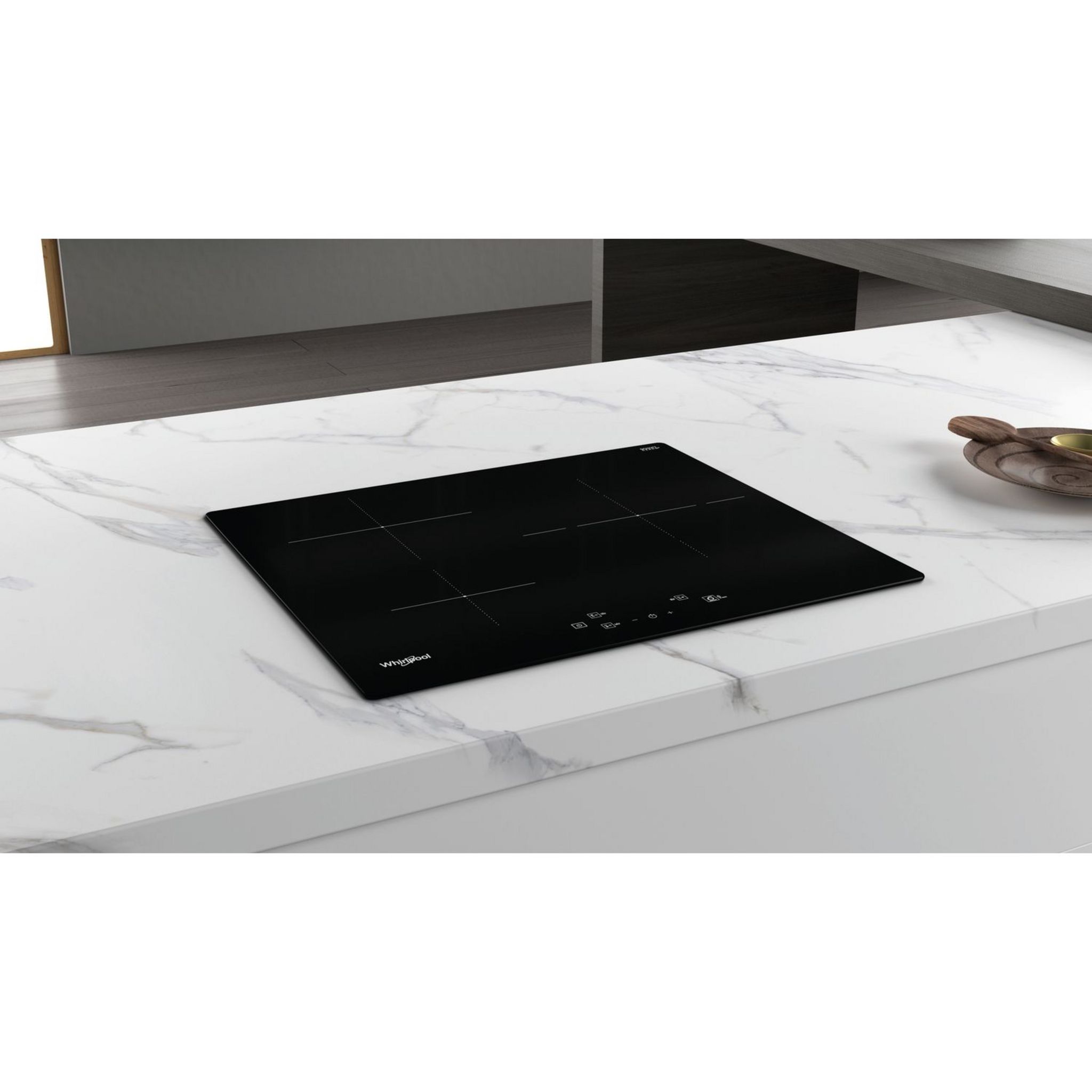 Voir la diapositive 4 : WHIRLPOOL Table de cuisson à induction WSQ1160NE, 60 cm, 3 foyers