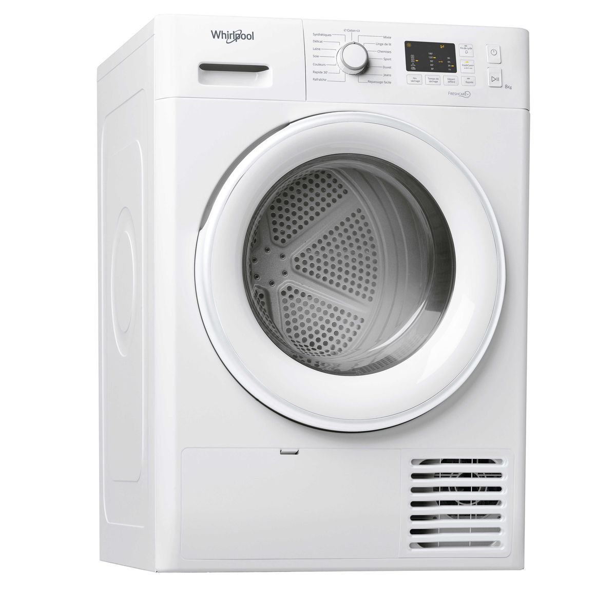 WHIRLPOOL Sèche linge hublot FTCM108BFR, 8 kg, Condensation, B