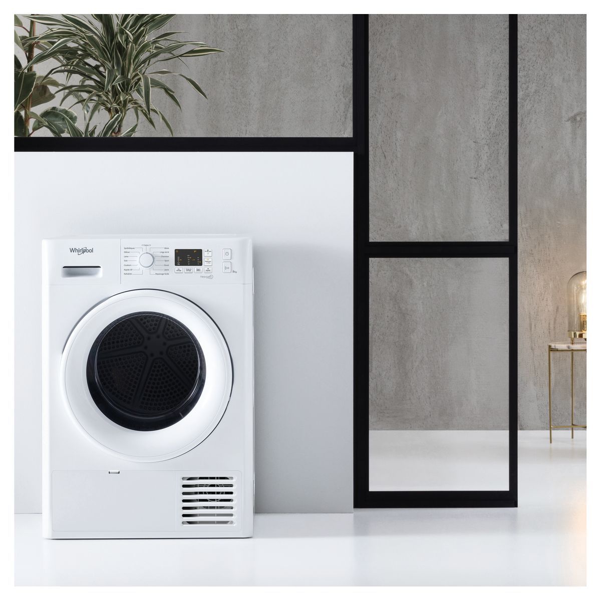 WHIRLPOOL Sèche linge hublot FTCM108BFR, 8 kg, Condensation, B