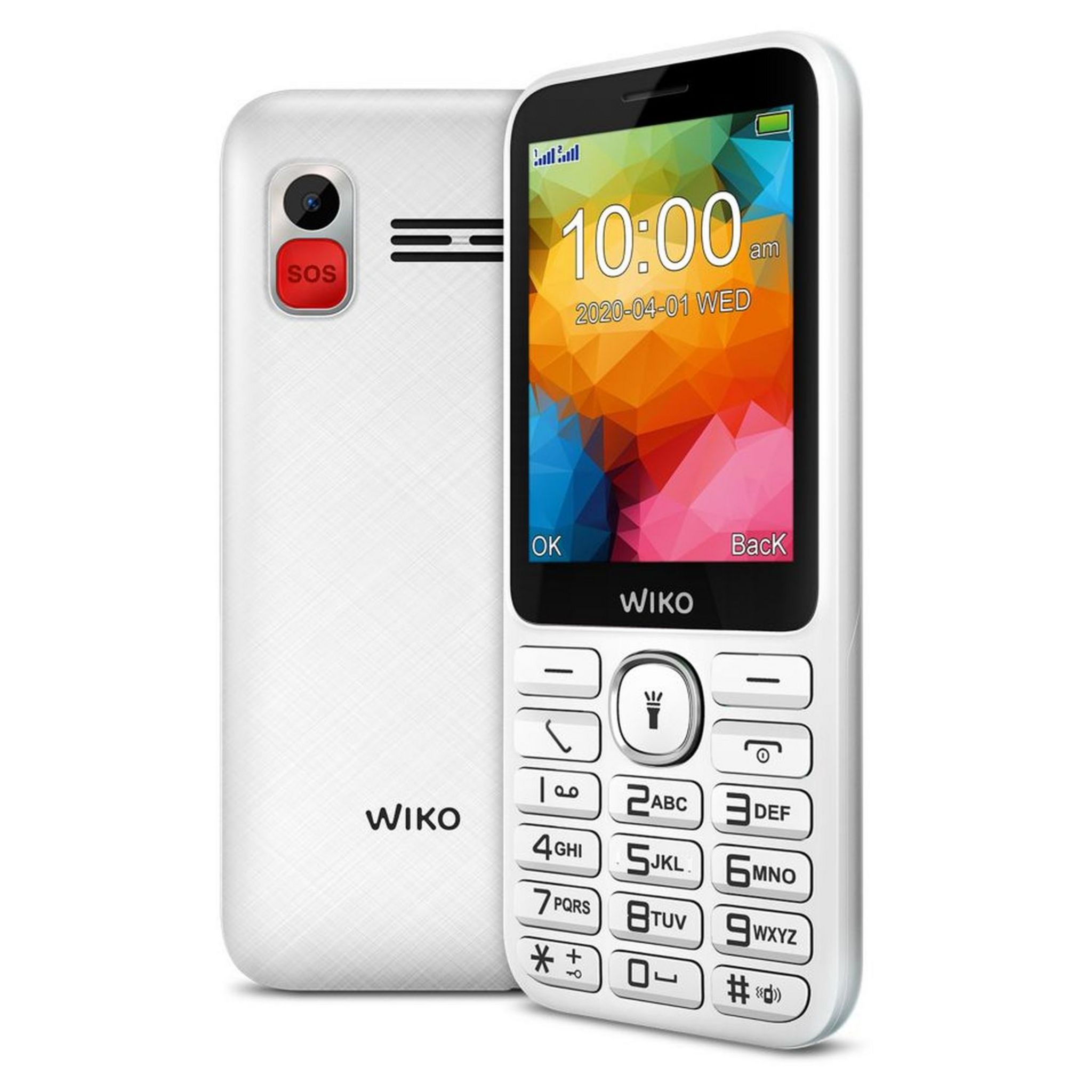 Voir la diapositive 5 : WIKO Téléphone portable F200 LS Blanc