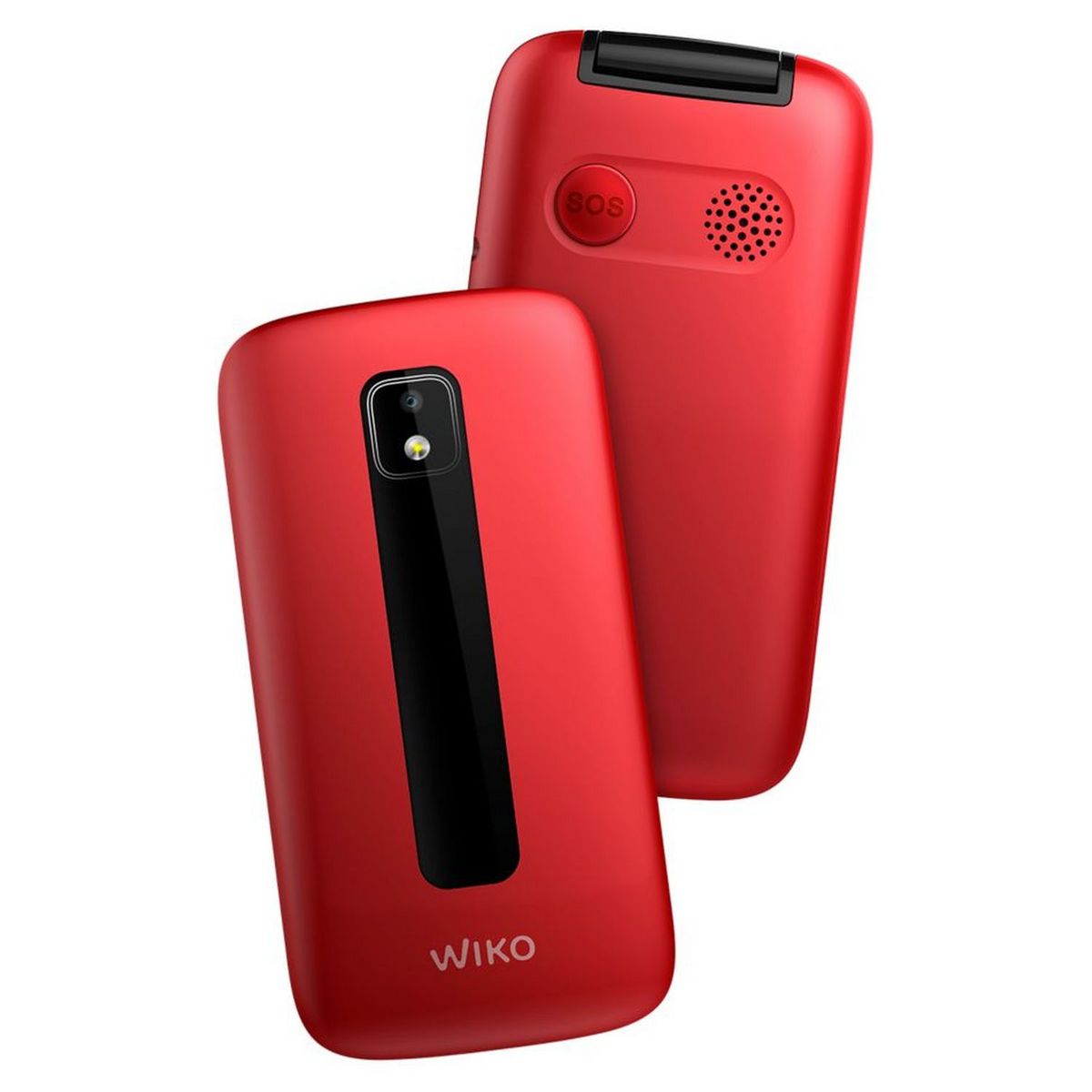 WIKO Téléphone portable F300 LS Rouge - A clapet