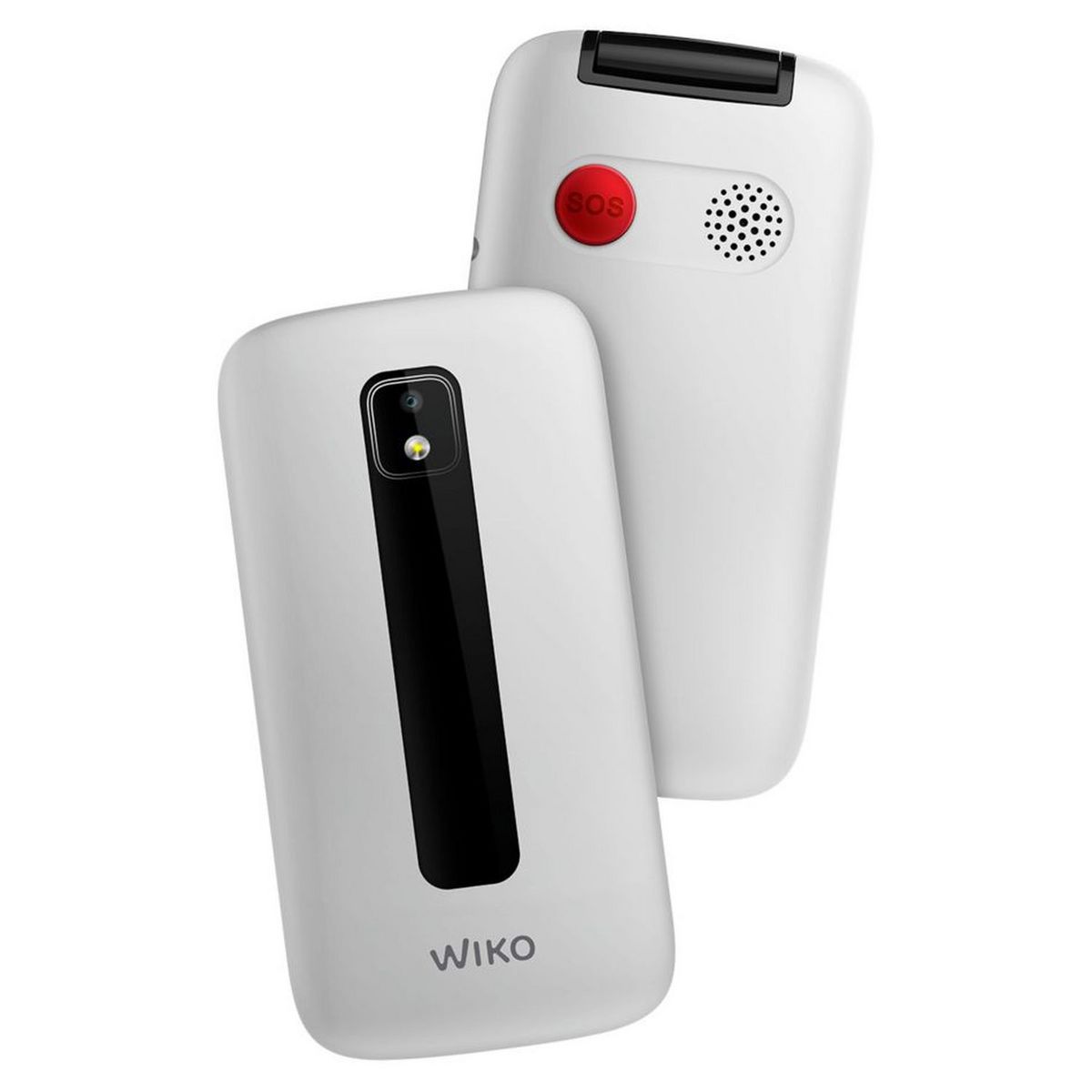 WIKO Téléphone portable F300 LS Blanc - A clapet