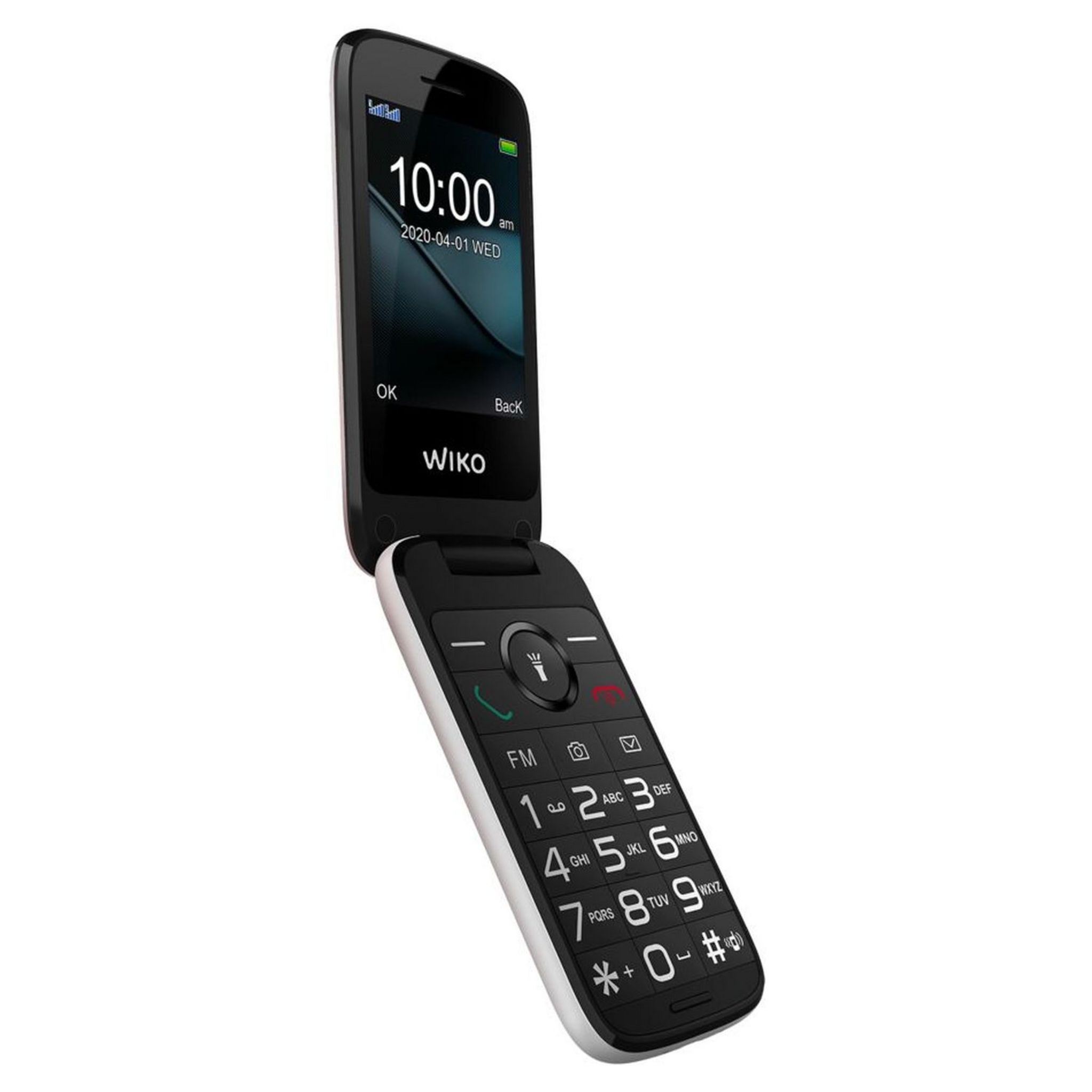 Voir la diapositive 5 : WIKO Téléphone portable F300 LS Blanc - A clapet