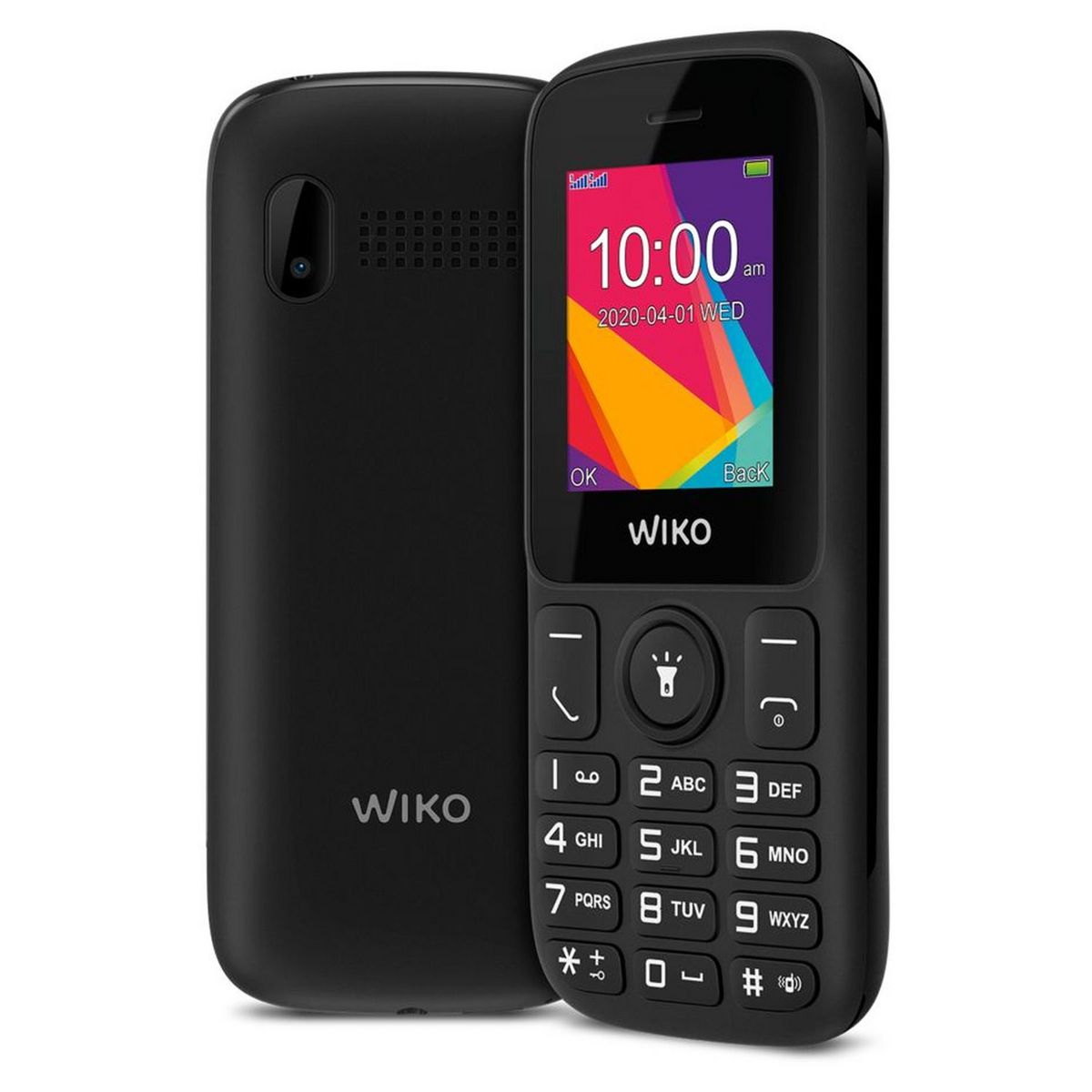 WIKO Téléphone portable F100 LS Noir
