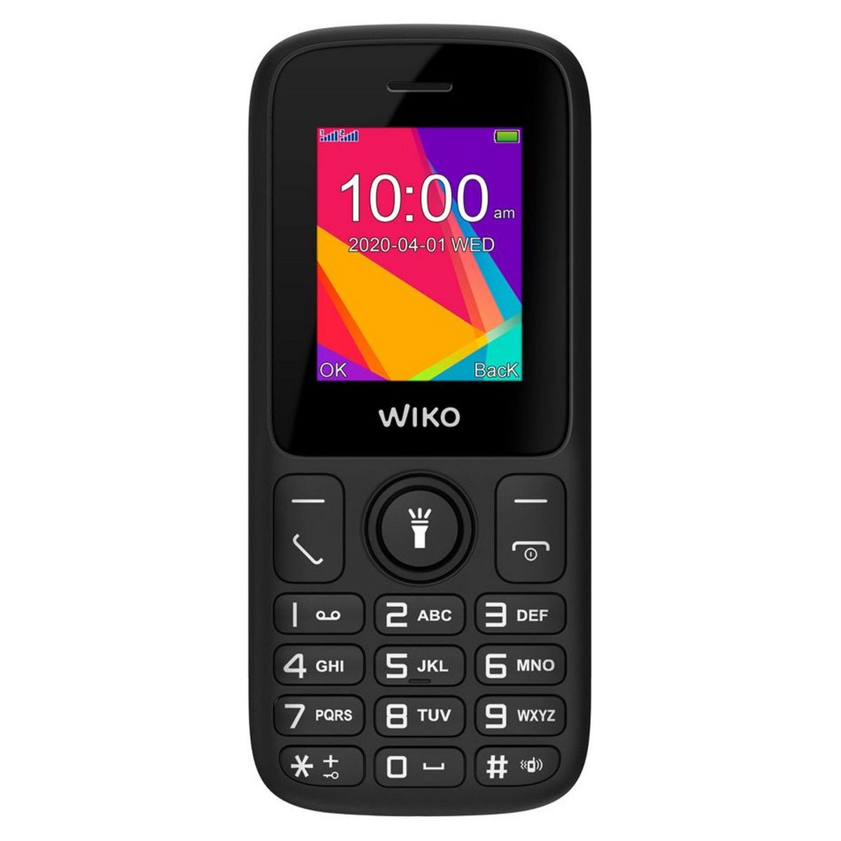 WIKO Téléphone portable F100 LS Noir