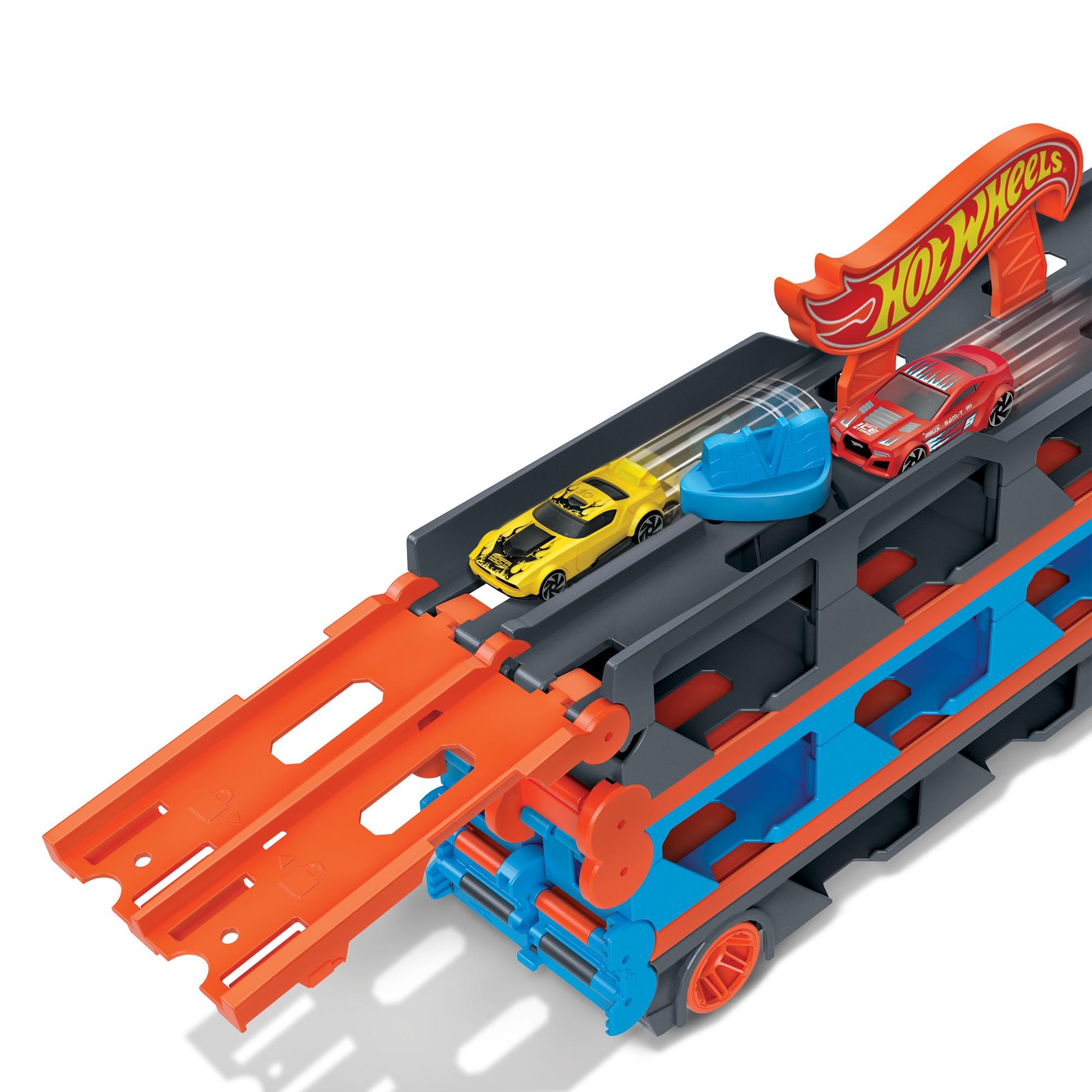 Voir la diapositive 12 : MATTEL Camion Super Transporteur extensible Hot Wheels City