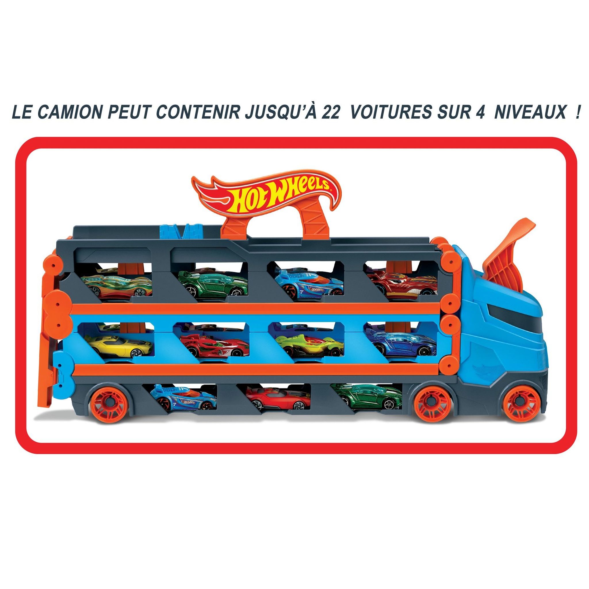 Voir la diapositive 5 : MATTEL Camion Super Transporteur extensible Hot Wheels City