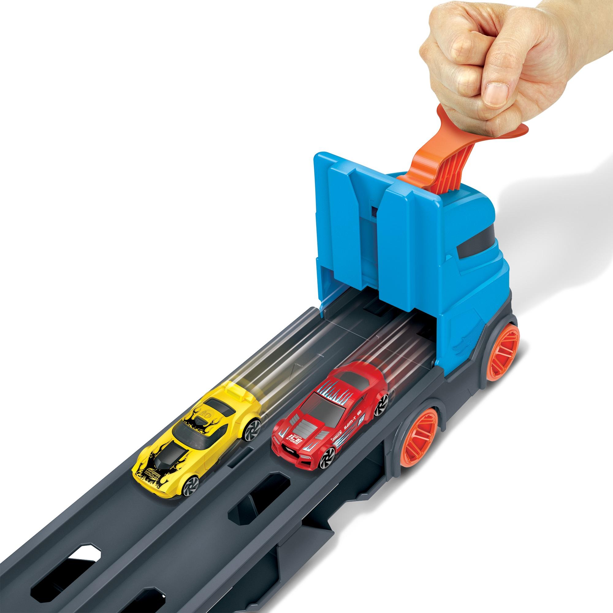 Voir la diapositive 11 : MATTEL Camion Super Transporteur extensible Hot Wheels City