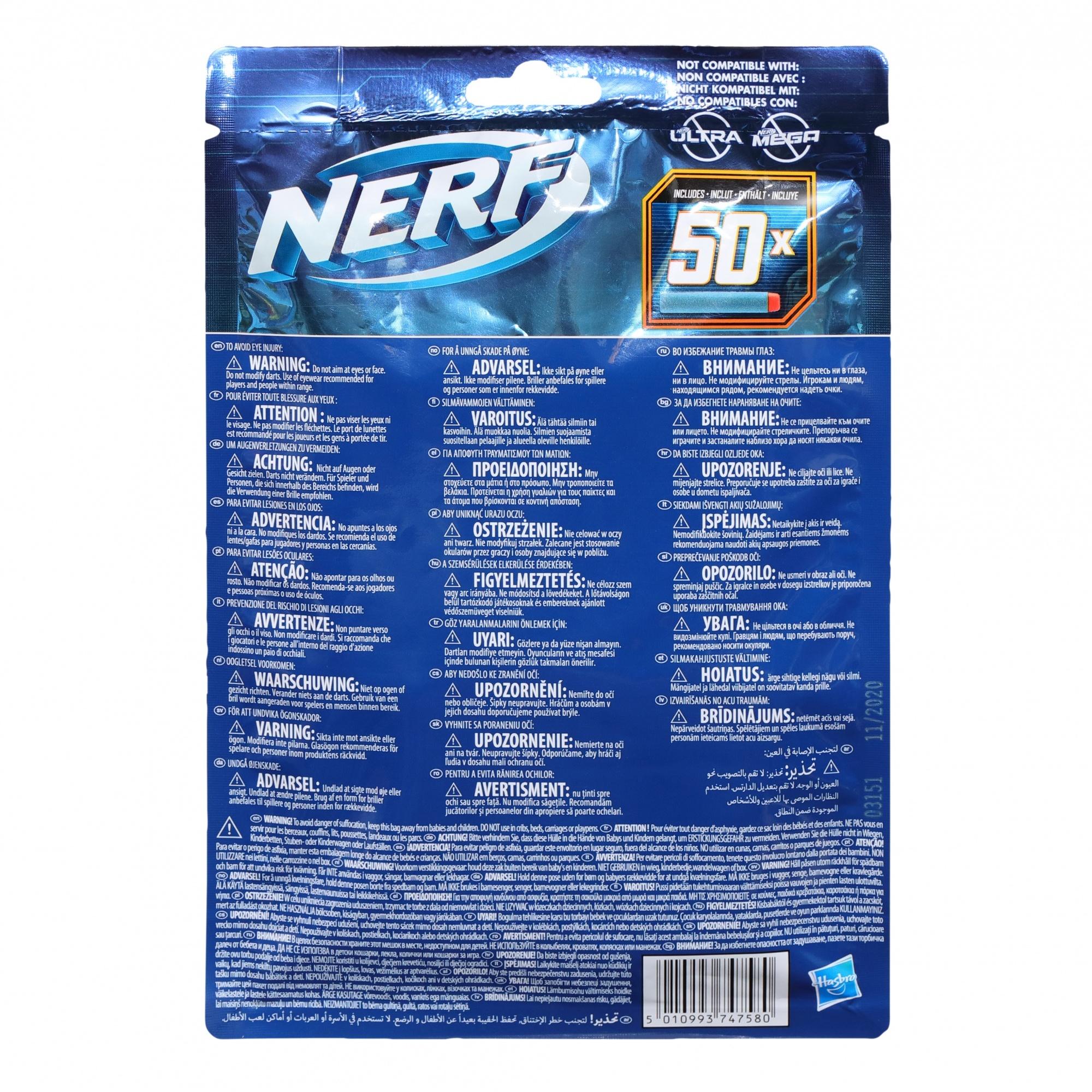 Voir la diapositive 4 : HASBRO Nerf Elite 2.0 Recharge x50