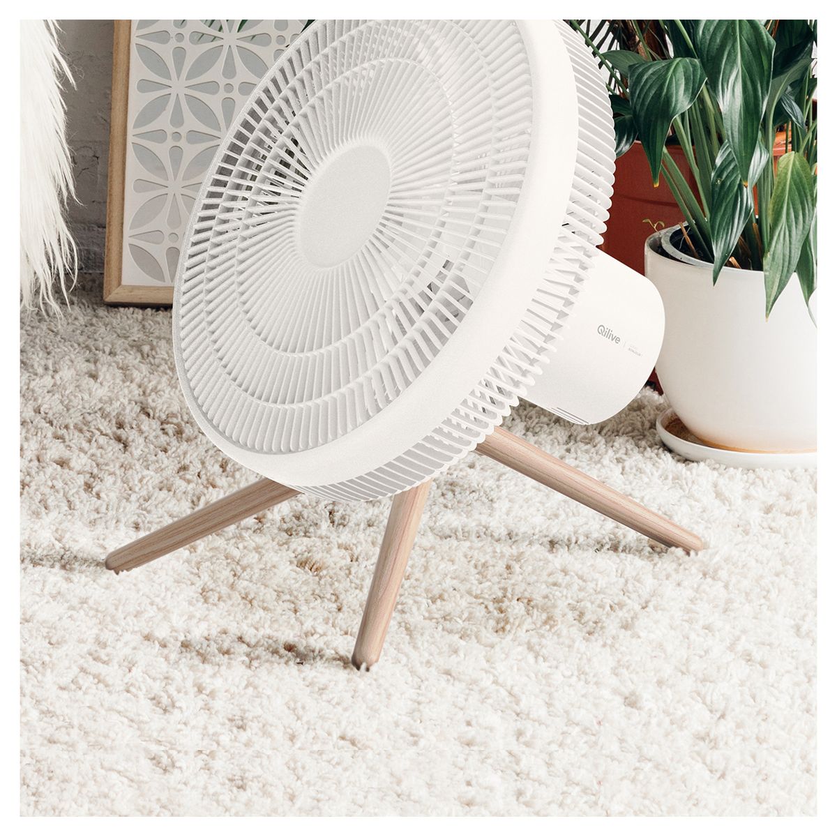 Voir la diapositive 7 : QILIVE Ventilateur Q.6147 - Blanc