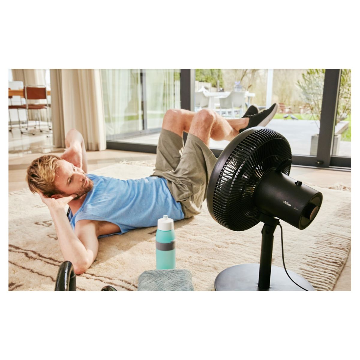 Voir la diapositive 6 : QILIVE Ventilateur de table design Q.6407 - Noir