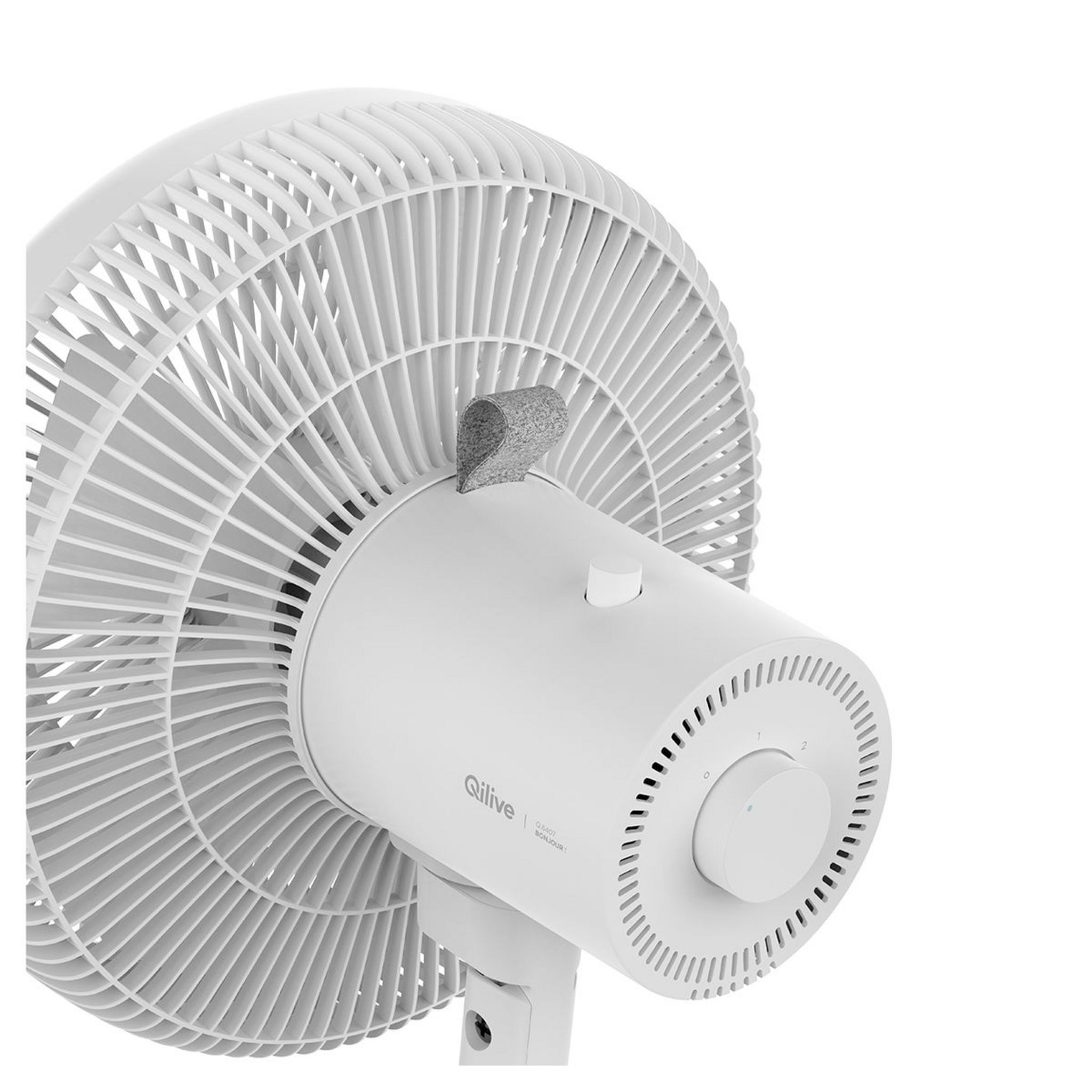 Voir la diapositive 2 : QILIVE Ventilateur de table design Q.6407 - Blanc