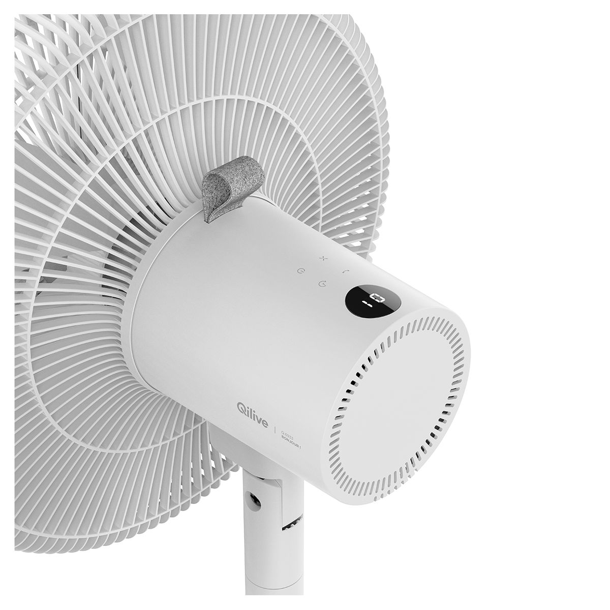 Voir la diapositive 2 : QILIVE Ventilateur sur pied digital Q.6933 - Blanc