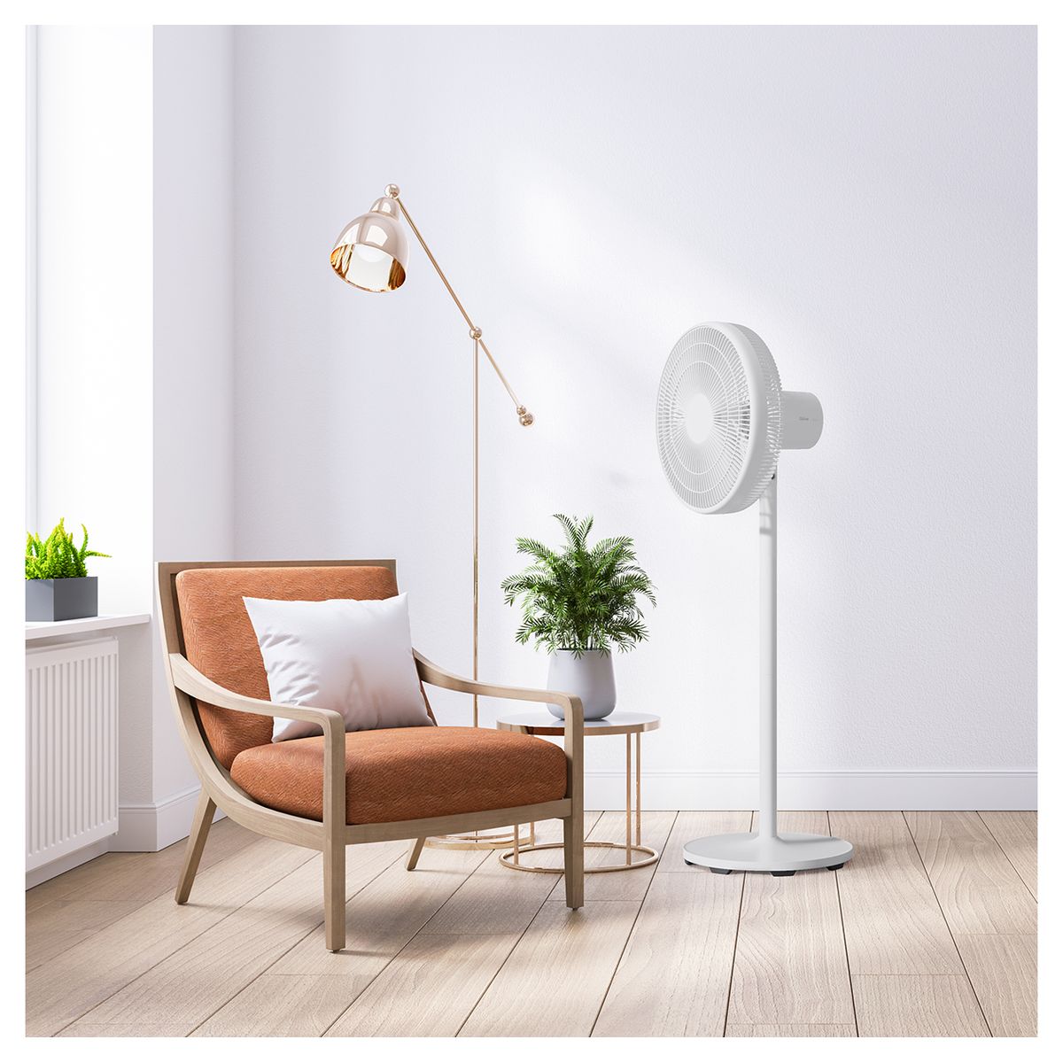 Voir la diapositive 4 : QILIVE Ventilateur sur pied digital Q.6933 - Blanc