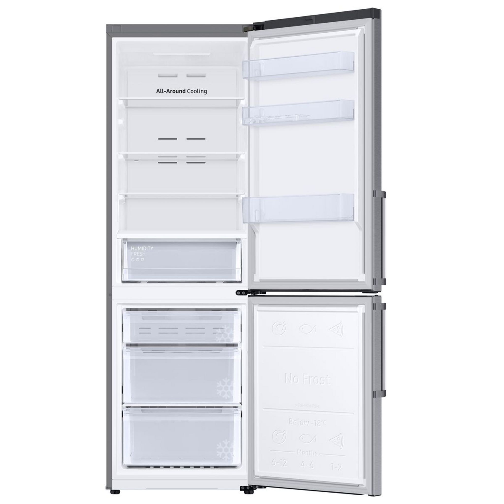 Voir la diapositive 2 : SAMSUNG Réfrigérateur combiné RL34T620ESA, 344 L, Froid ventilé No frost