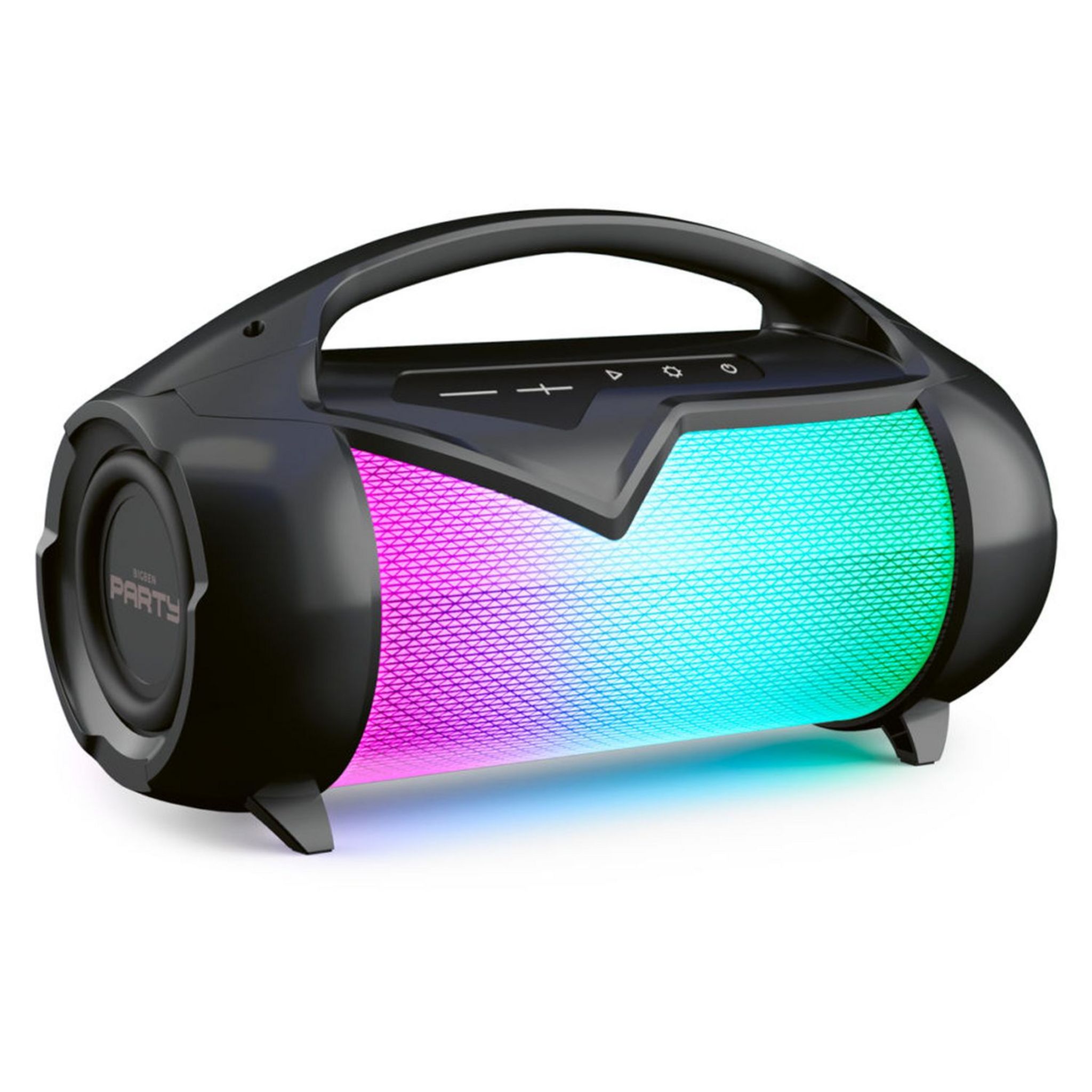 Voir la diapositive 4 : BIGBEN Enceinte Bluetooth portable lumineuse - PartyBtipLite - Noir