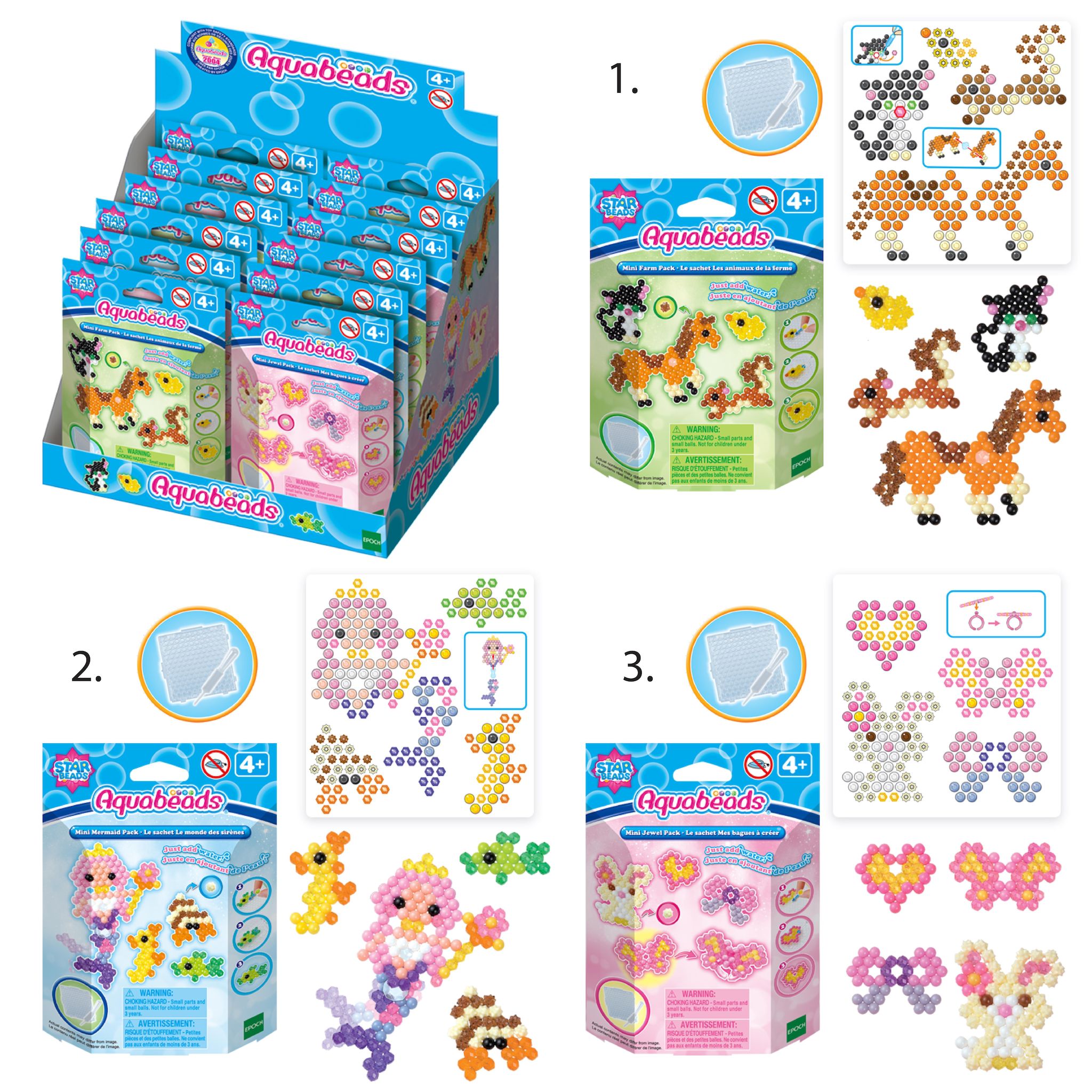 EPOCH D'ENFANCE Sachets thématiques AquaBeabs