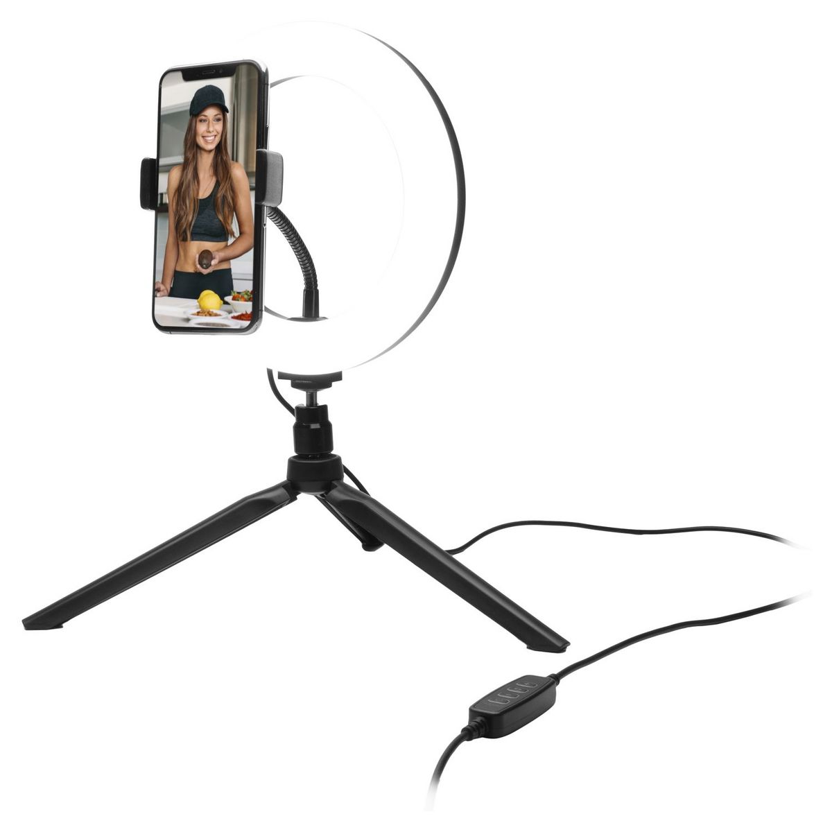 BBC Pack Trépied anneau lumineux vlogger pour smartphone