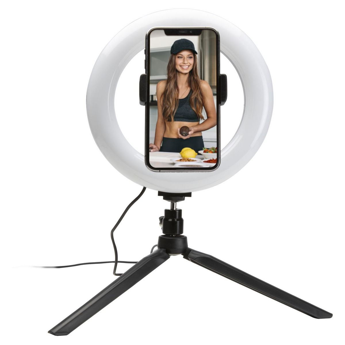BBC Pack Trépied anneau lumineux vlogger pour smartphone