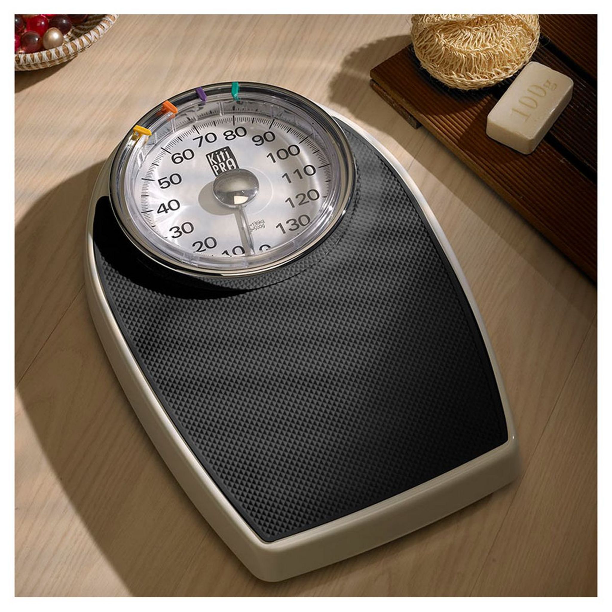 Voir la diapositive 2 : KITIPRO Pèse personne mécanique DOCTOR SCALE - Noir