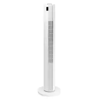 Ventilateur Colonne 80cm 45W Silencieux Blanc 3 vitesses Oscillation  Télécommande Minuterie LIFETIME AIR
