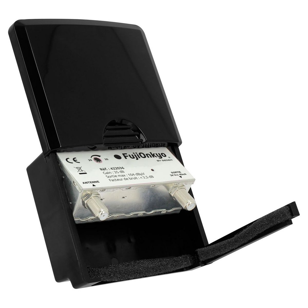 FUJIONKYO Kit amplificateur 35 dB + alimentation 24 Volts 2 sorties