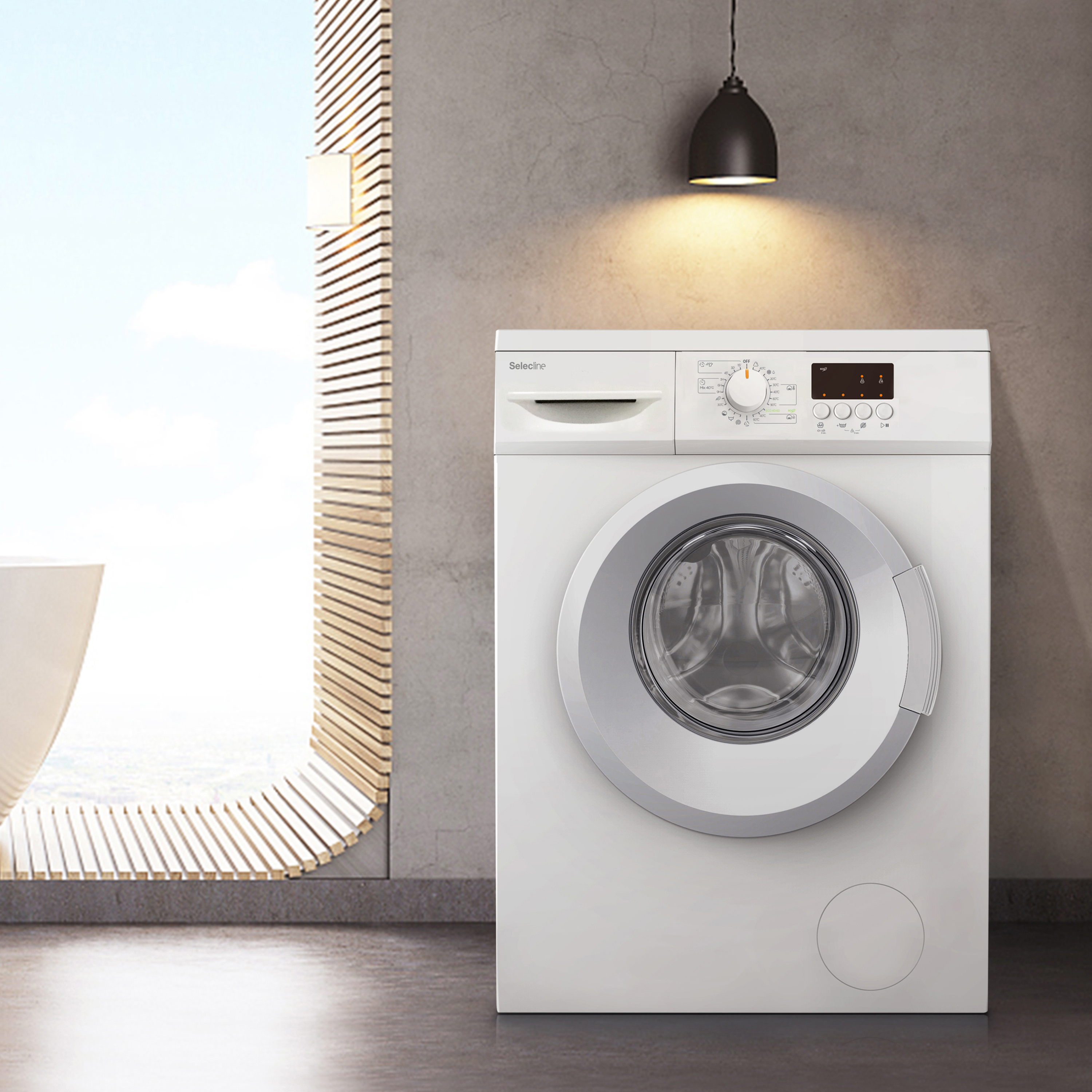 Voir la diapositive 2 : SELECLINE lave linge hublot 600082776, 5 kg, 800 T/min