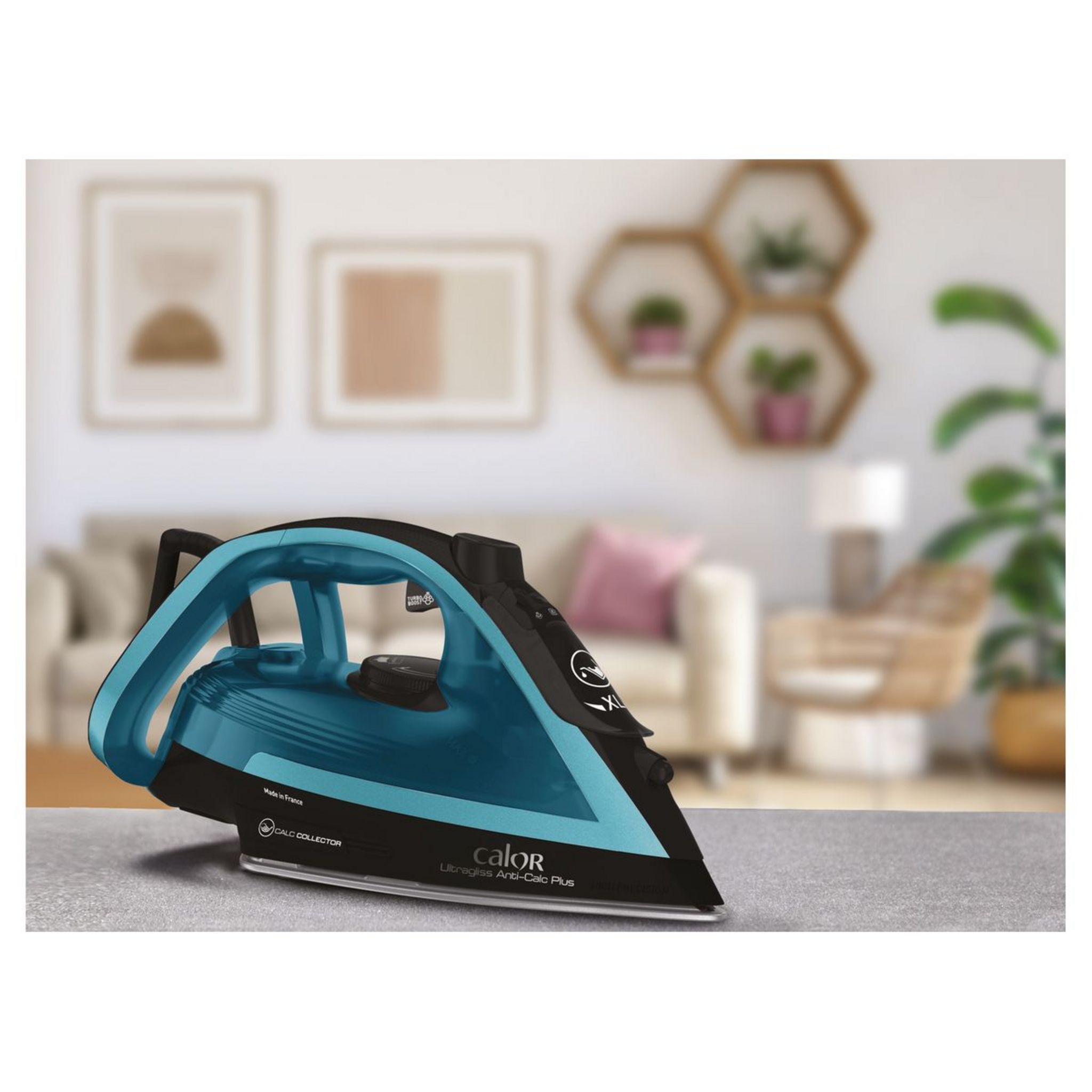 Voir la diapositive 2 : CALOR Fer à repasser&nbsp;Ultragliss&nbsp;FV6832 - Bleu