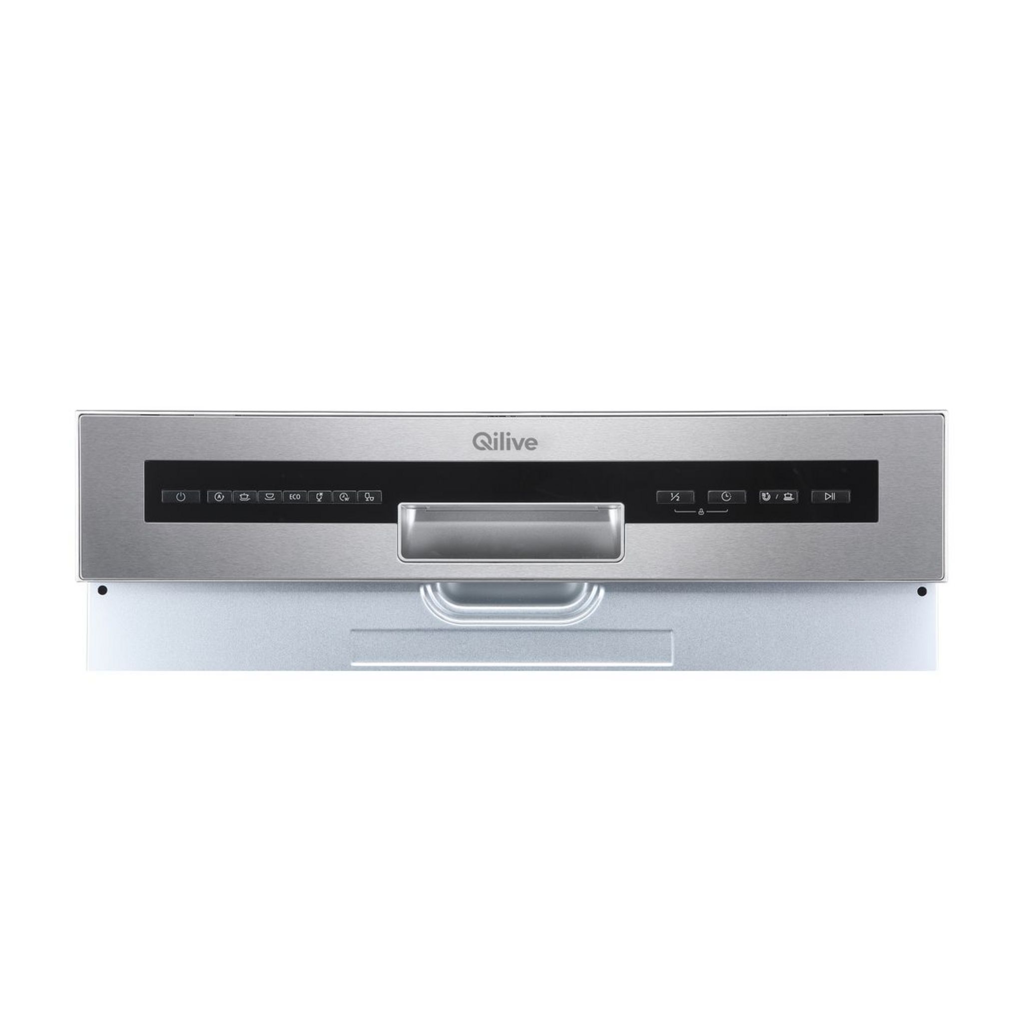 Voir la diapositive 2 : QILIVE Lave vaisselle semi-encastrable 600070362, 14 couverts, 60 cm, 44 dB, 8 programmes